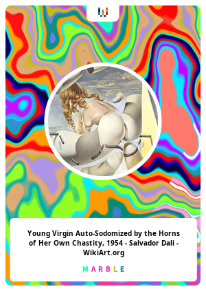 Young Virgin Auto-Sodomized by the Horns of Her Own Chastity, 1954 - Salvador Dali - WikiArt.org