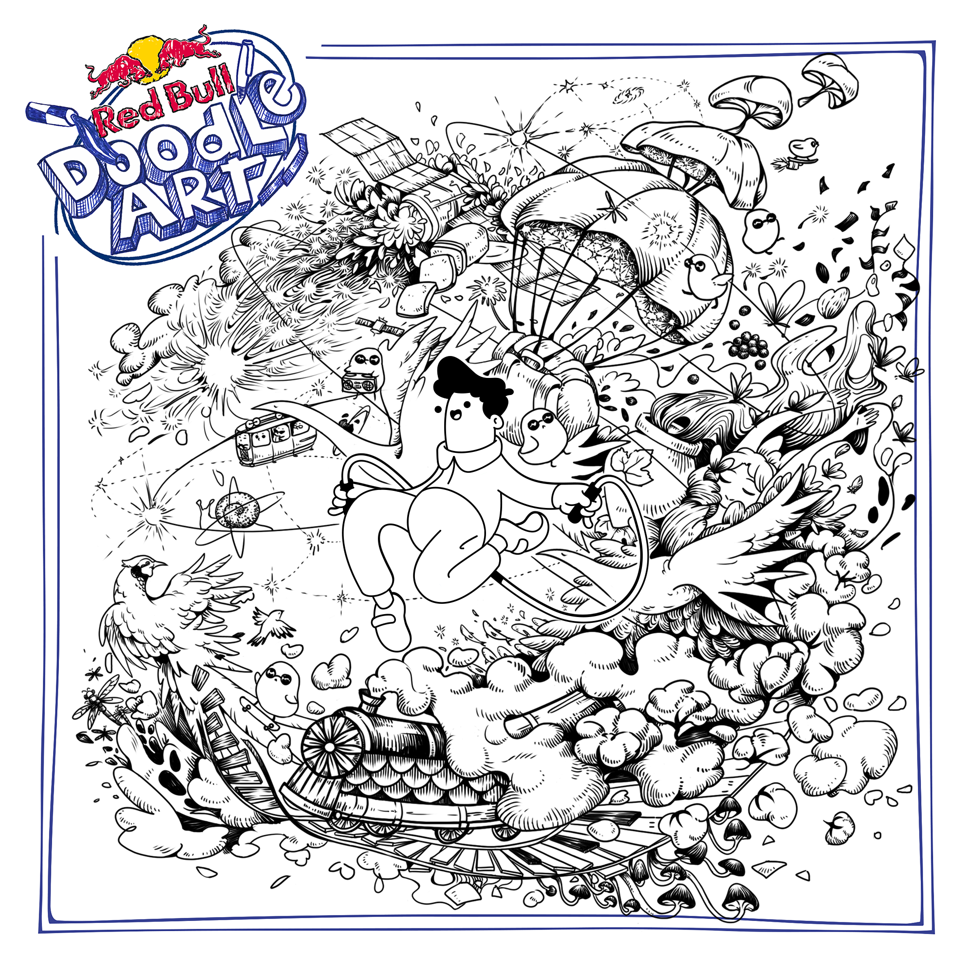 Red Bull Doodle Art Collection mentored by Burnt Toast #6485/12935