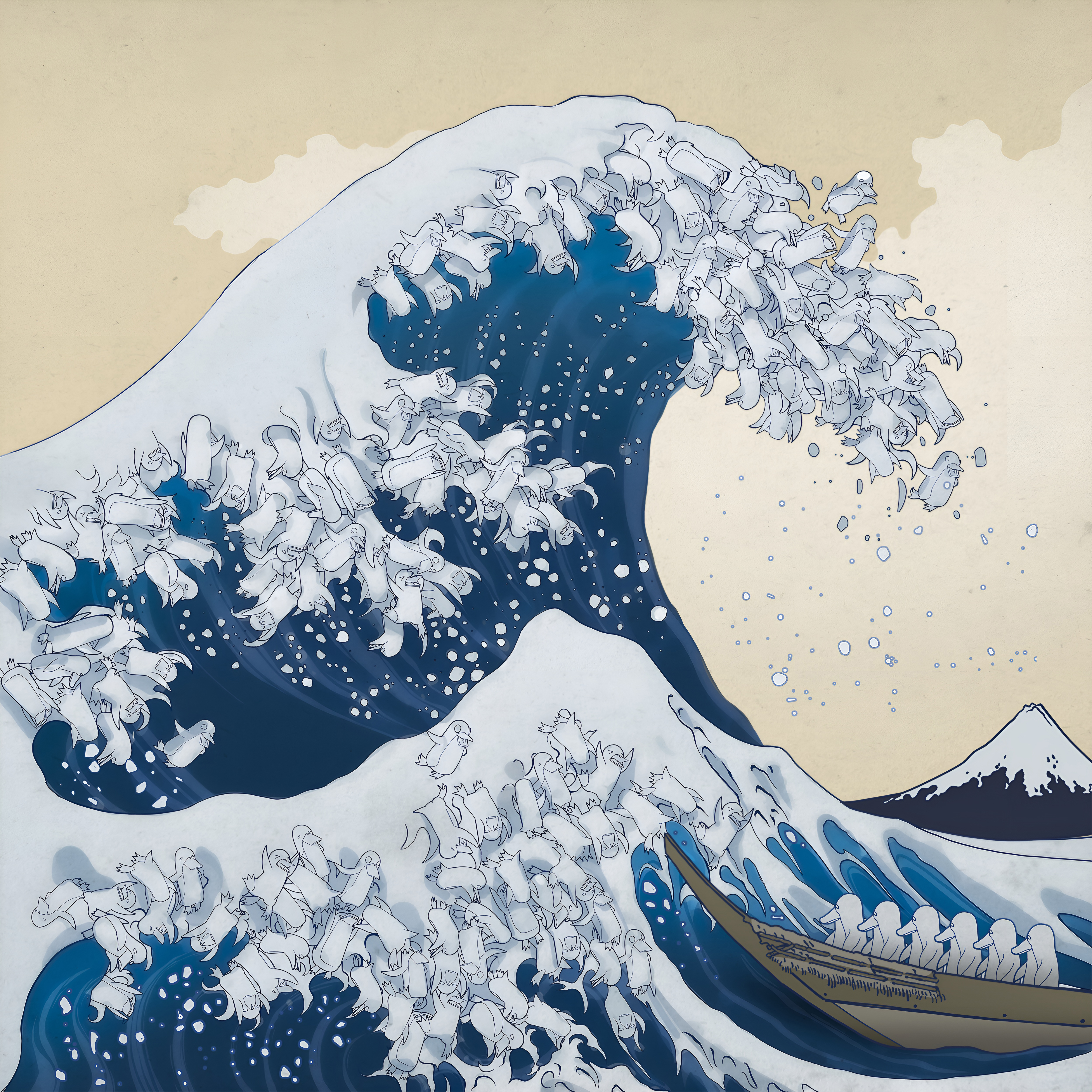 The Great Wassie Spawning Off Kanagawa
