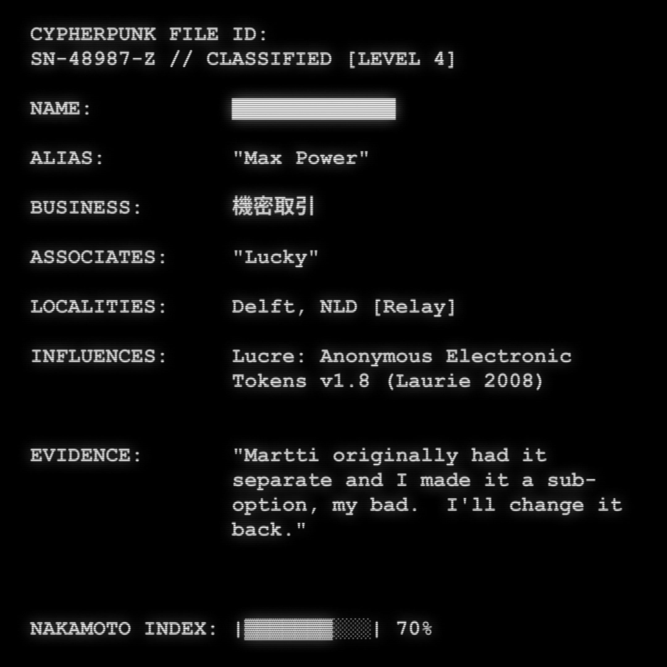 CYPHERPUNK FILES #4991