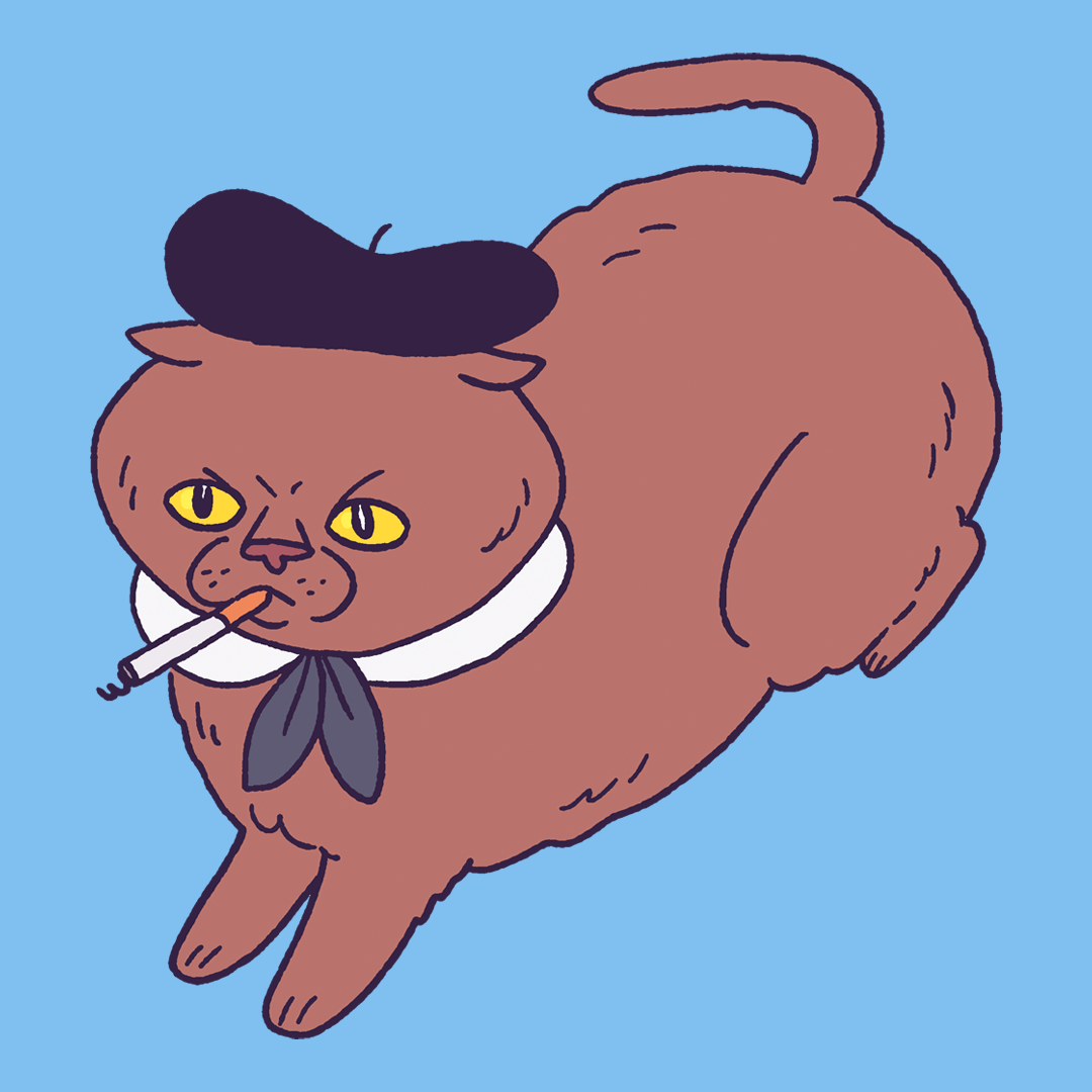 Beret Cat #1377