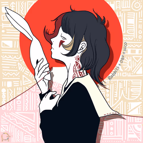 Fan art OGP ＆ Nico by Rabbits　[AkaFUJI Ver.]