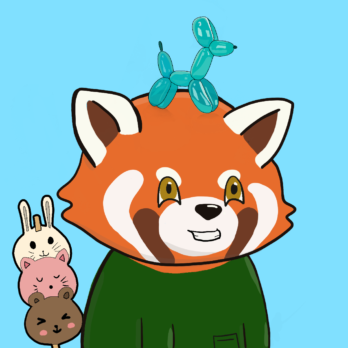 Okay Red Panda #7399