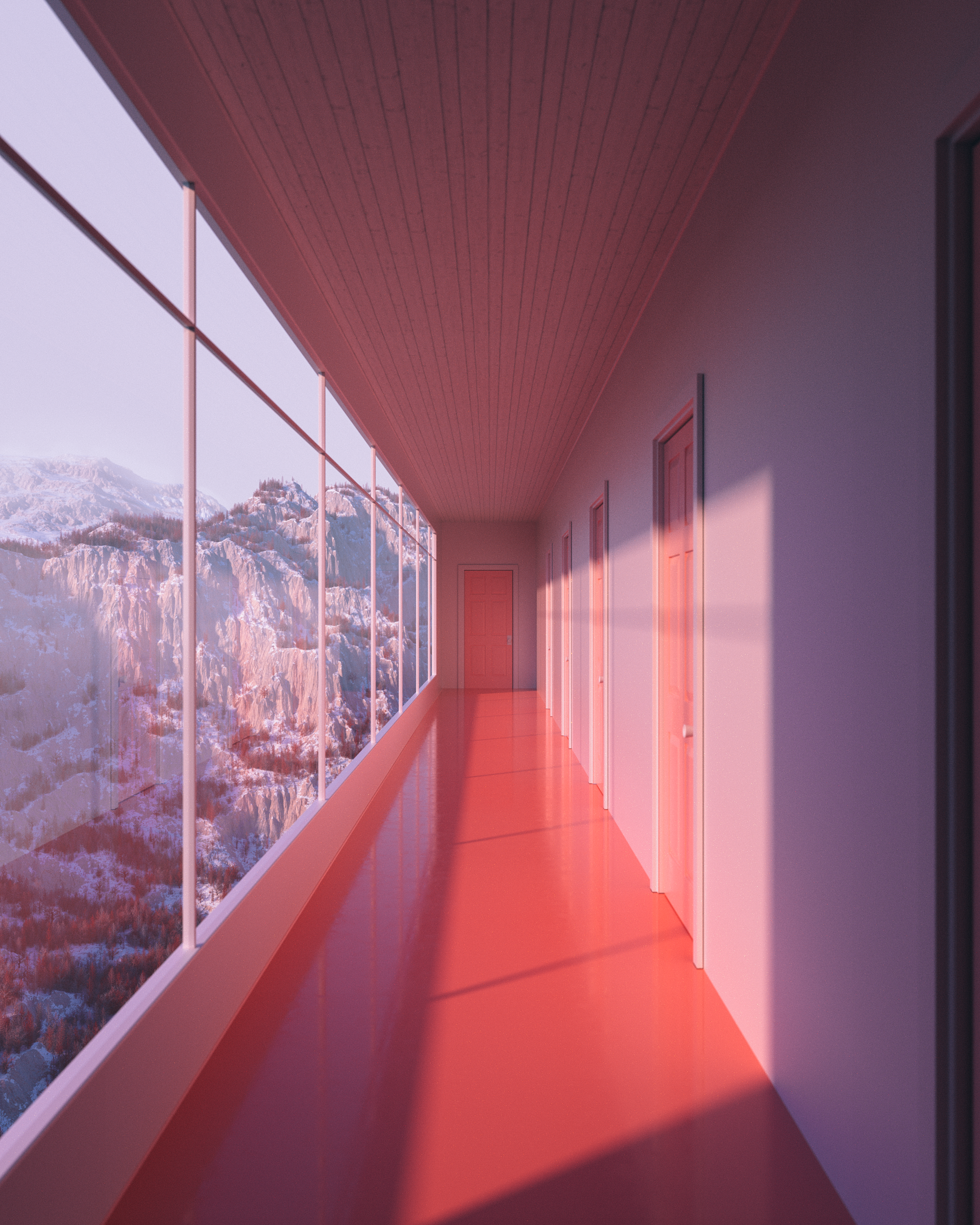 Pink Hour Reflection