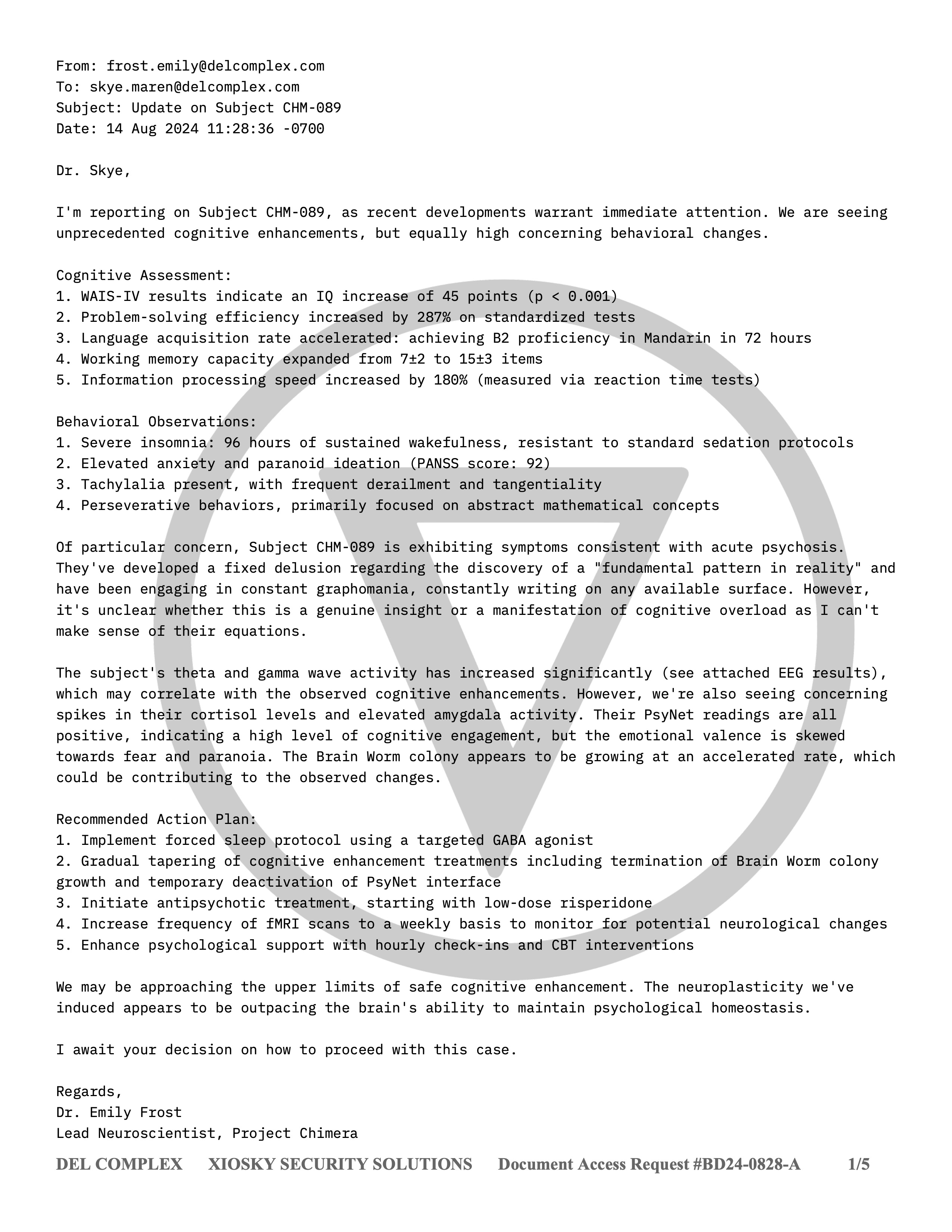Document Access Request #BD24-0828-A