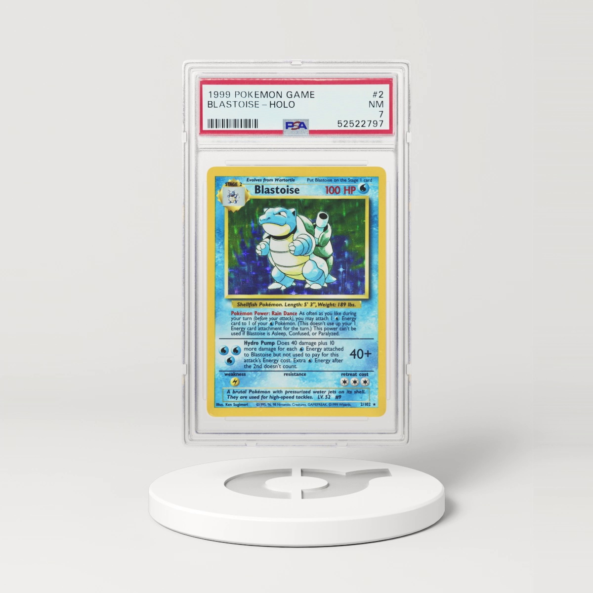 [THIS NFT HAS MOVED] 1999 Pokémon Base Set Holo Blastoise #2 (PSA 52522797)
