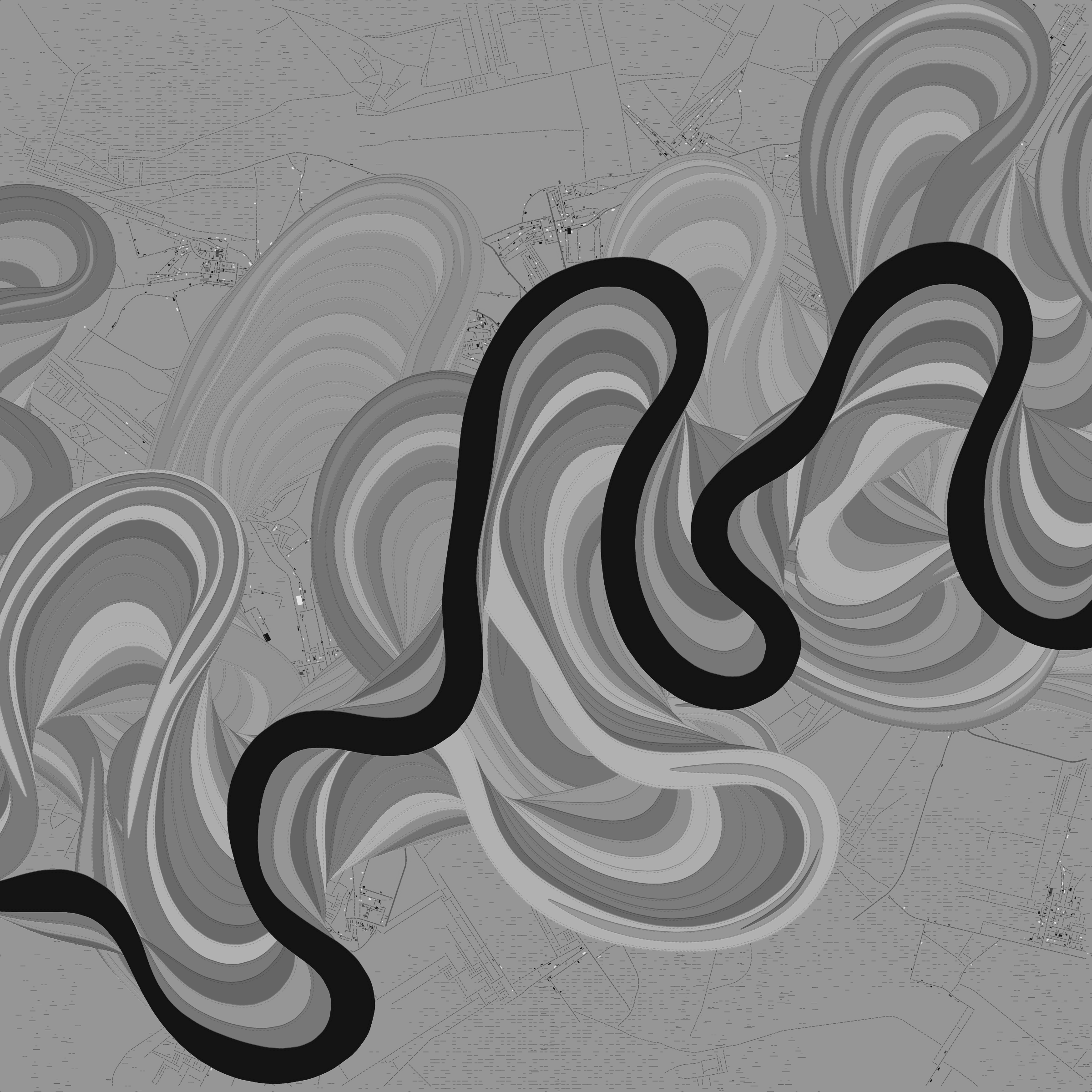Ancient Courses of Fictional Rivers #696
