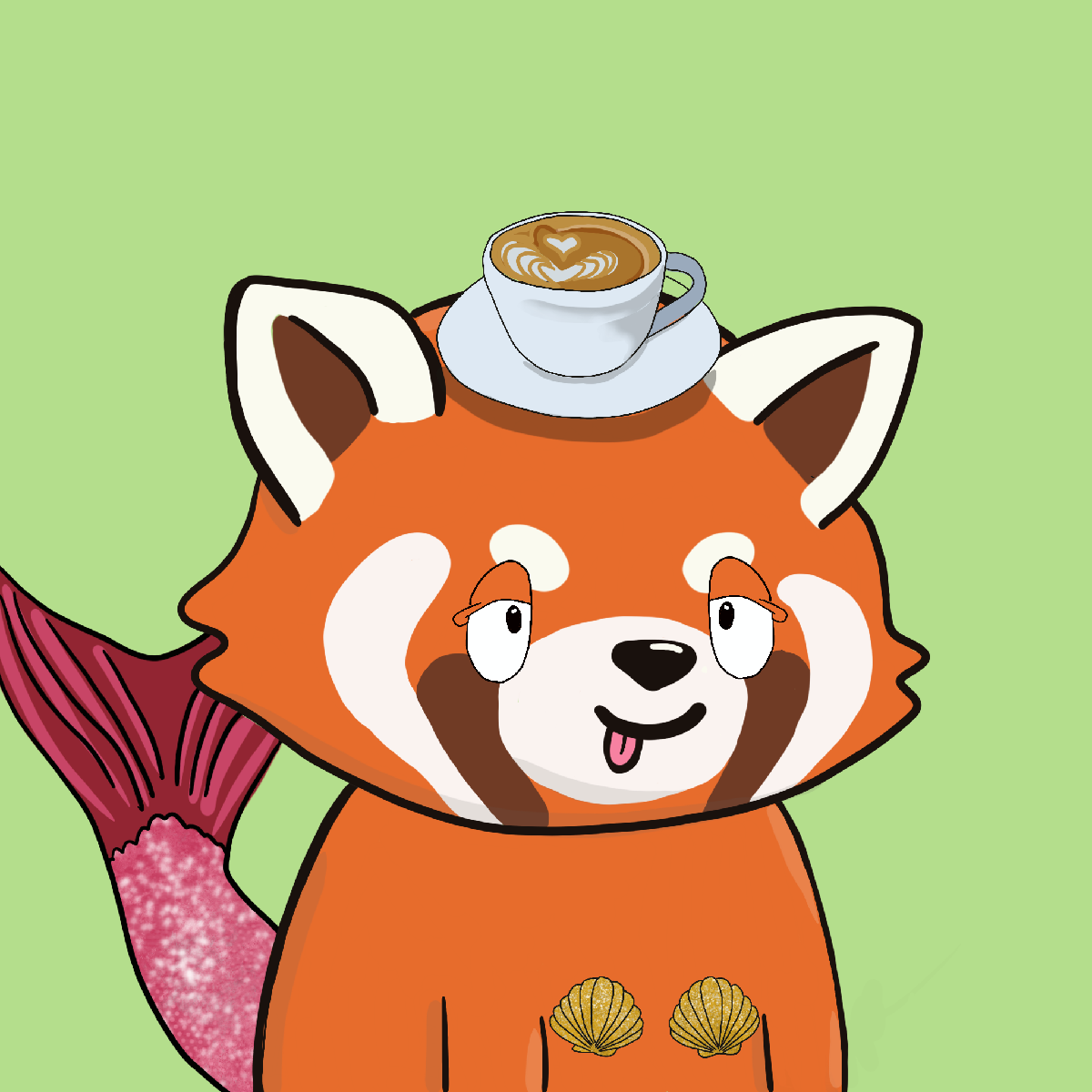 Okay Red Panda #7244
