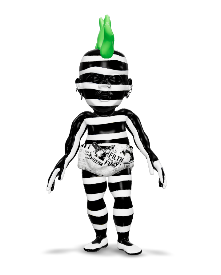 Stripey News Punk