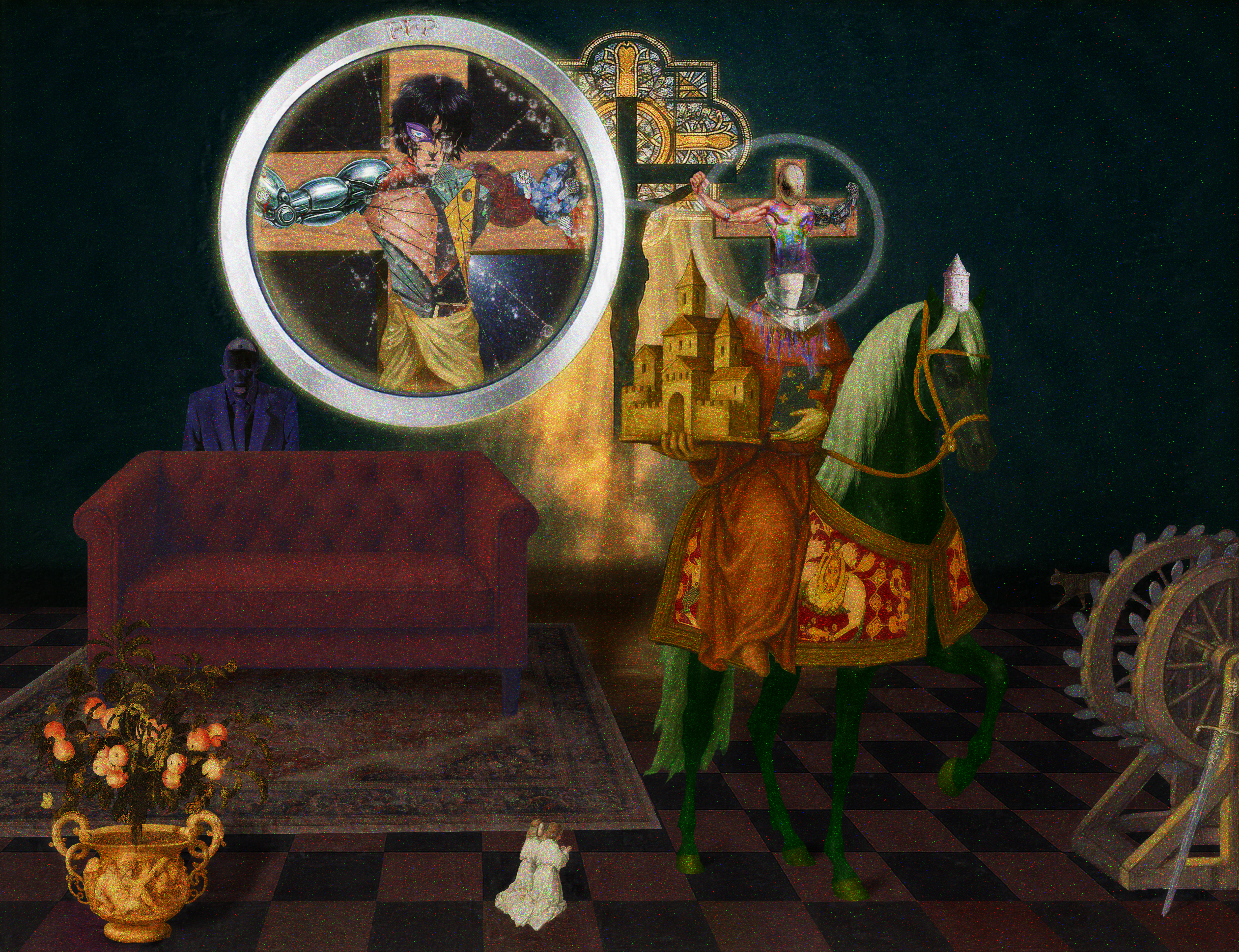 The Pilgrim’s Living Room Crucifixion; Mona Lisa Hyper-Gamble #201