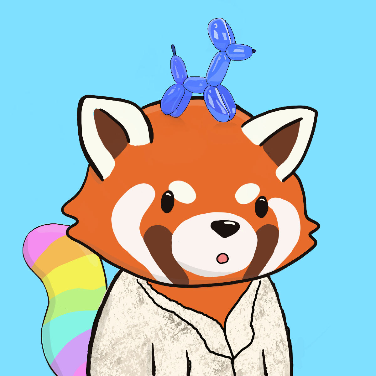 Okay Red Panda #7302