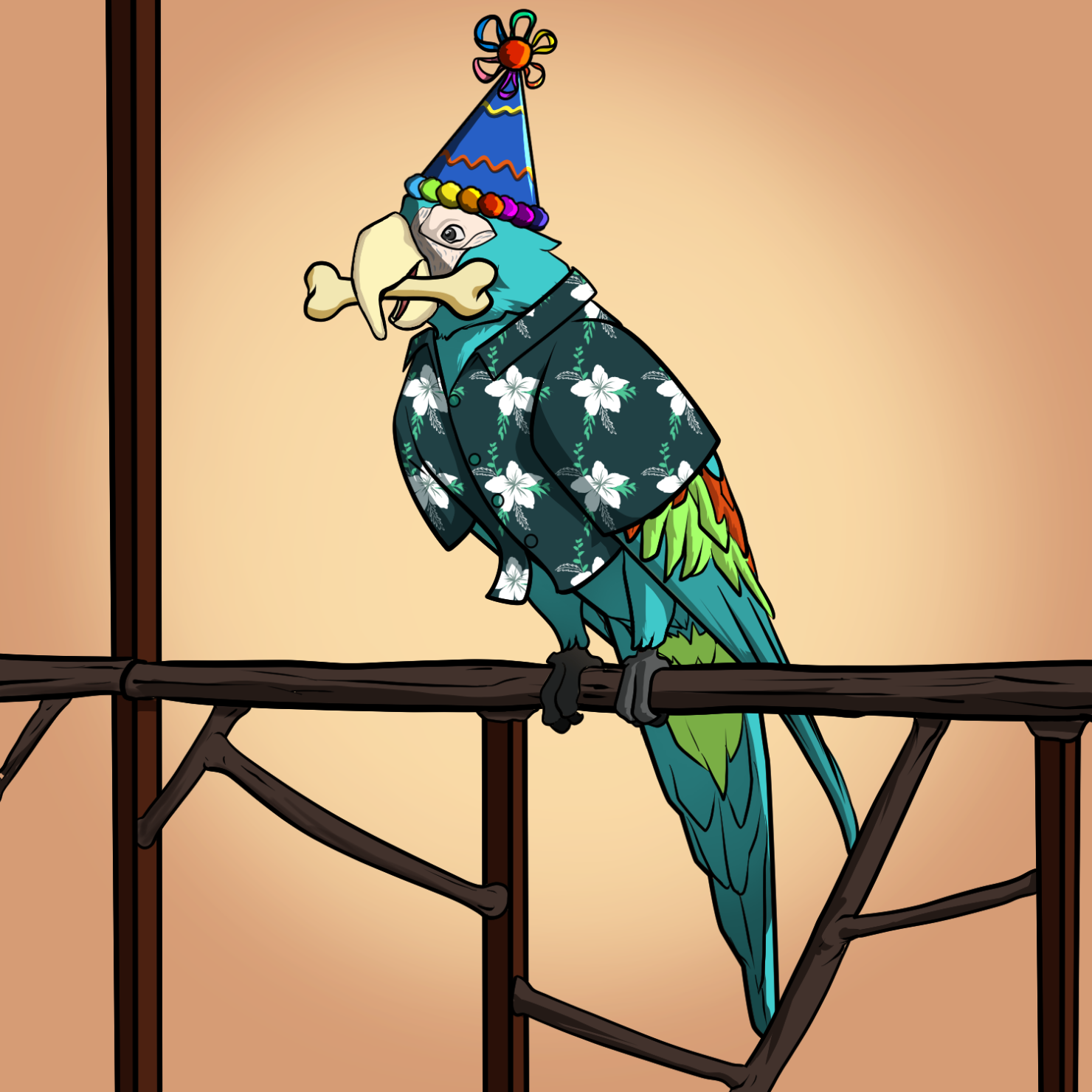 Proper Parrot Tree Club #9379