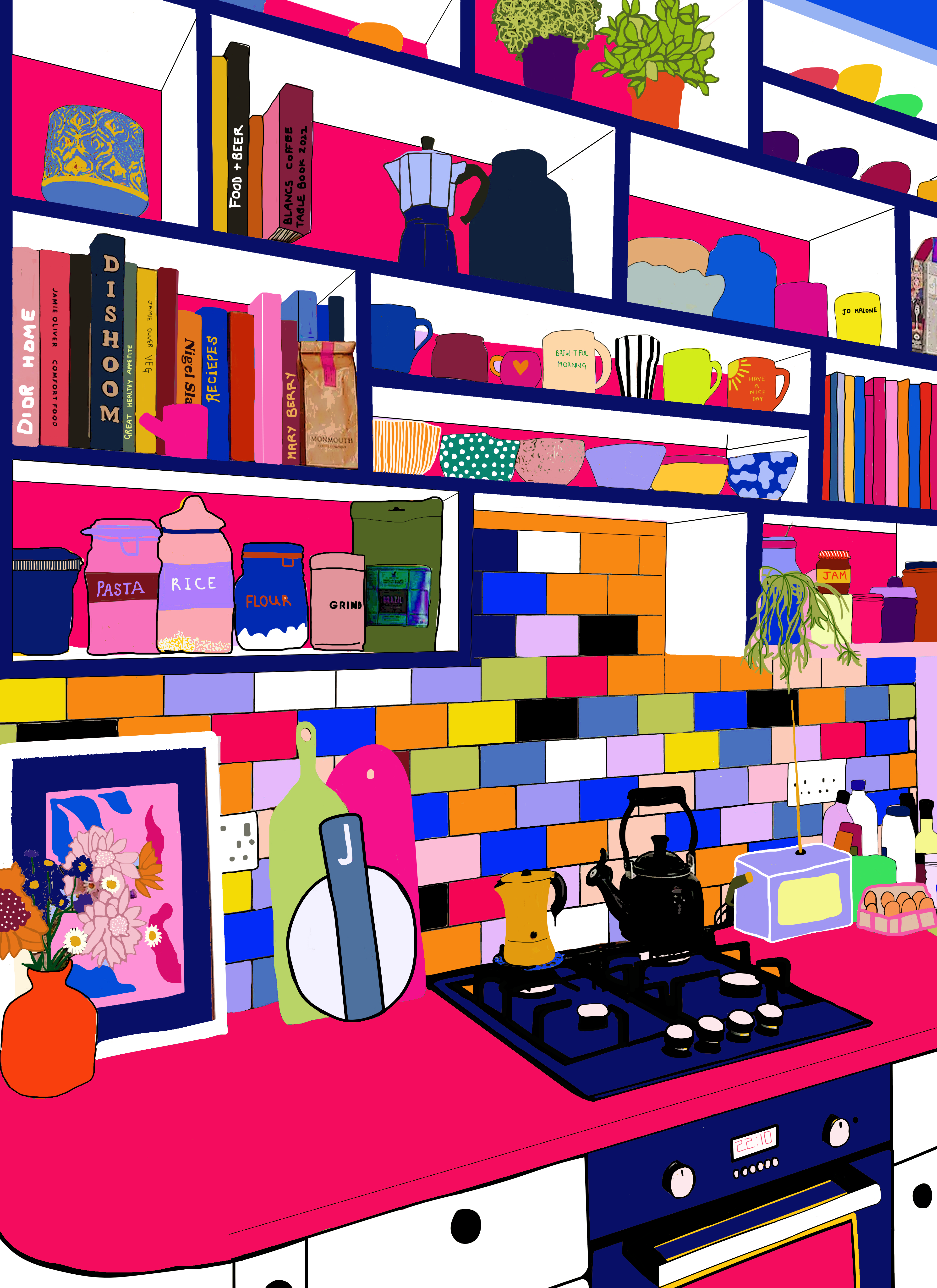 A Colourful Kitchen