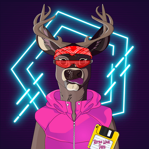 Retrowave deer #1290