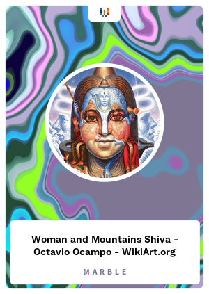 Woman and Mountains Shiva - Octavio Ocampo - WikiArt.org