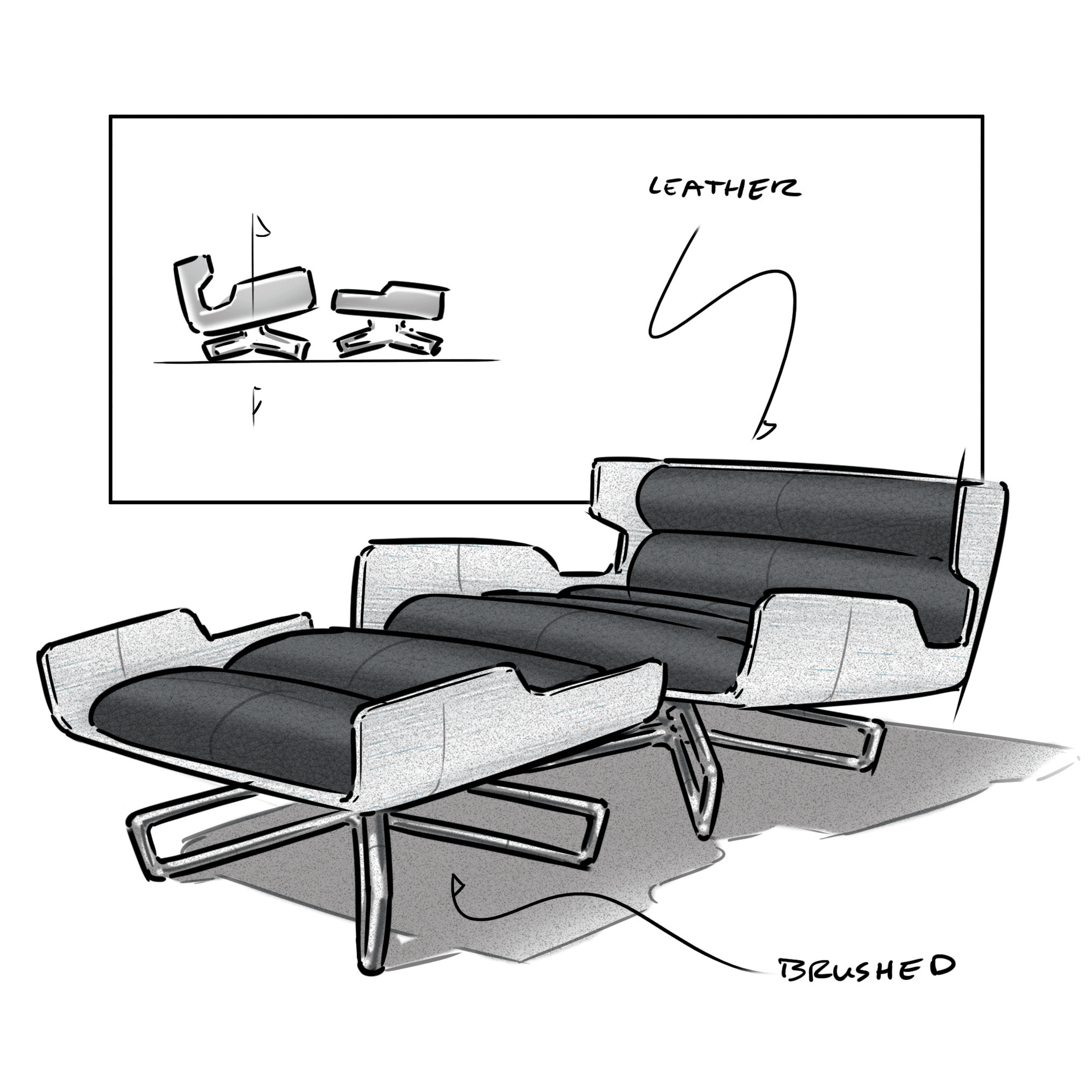 Aluminum Lounge Chair #011