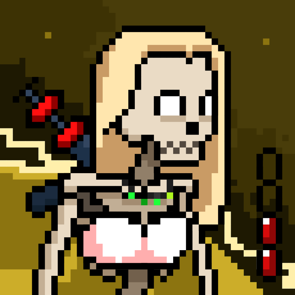 Ordinal Ladies Skull #9217