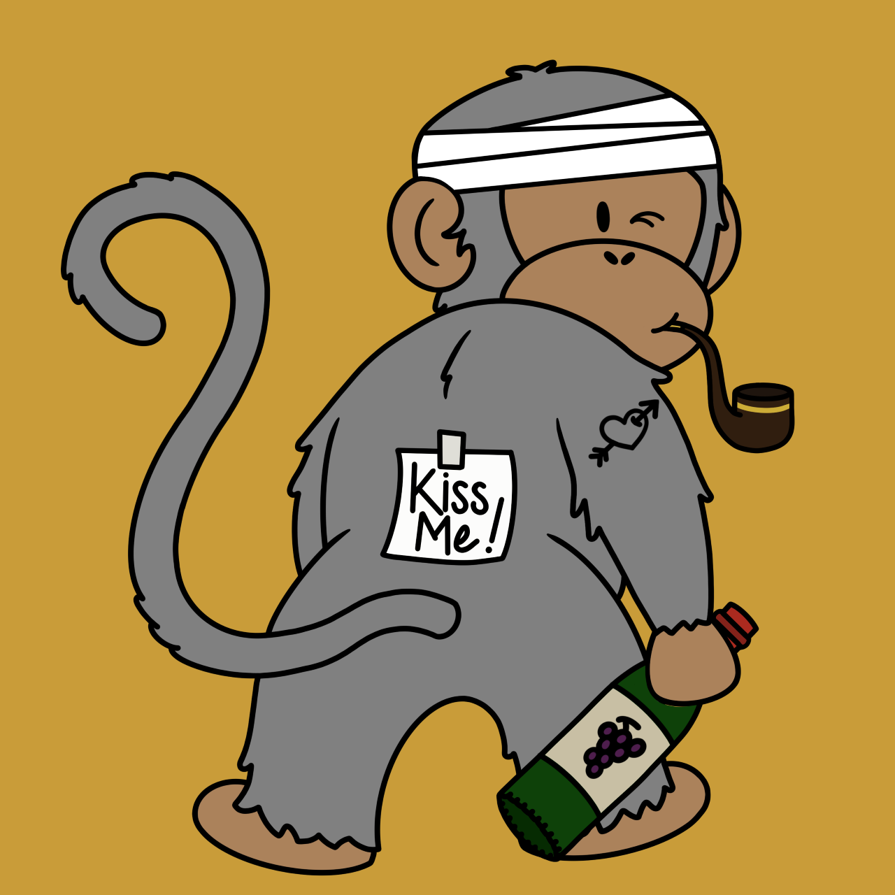 Kiss Me Monkey #9495