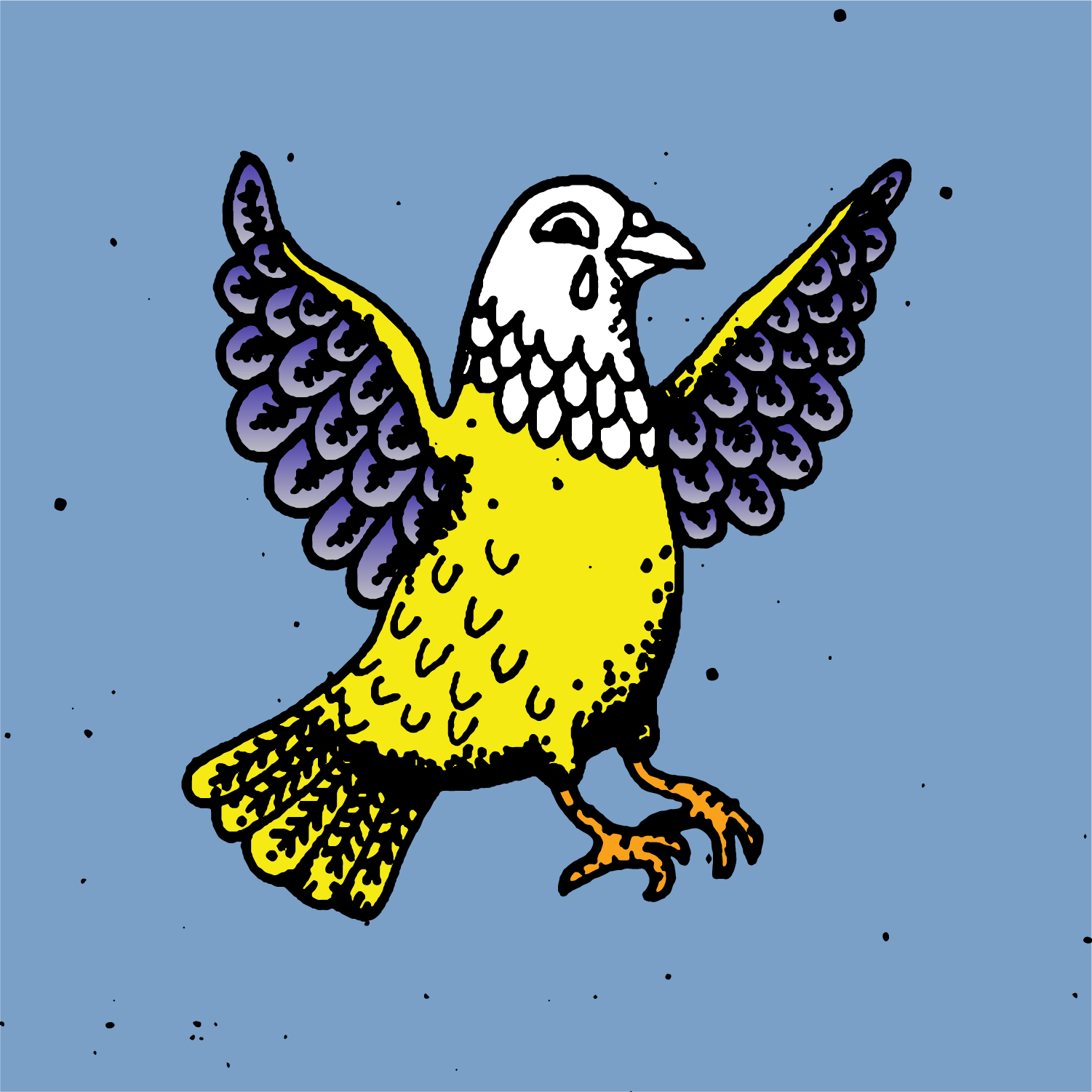 Hood Pigeon #5663