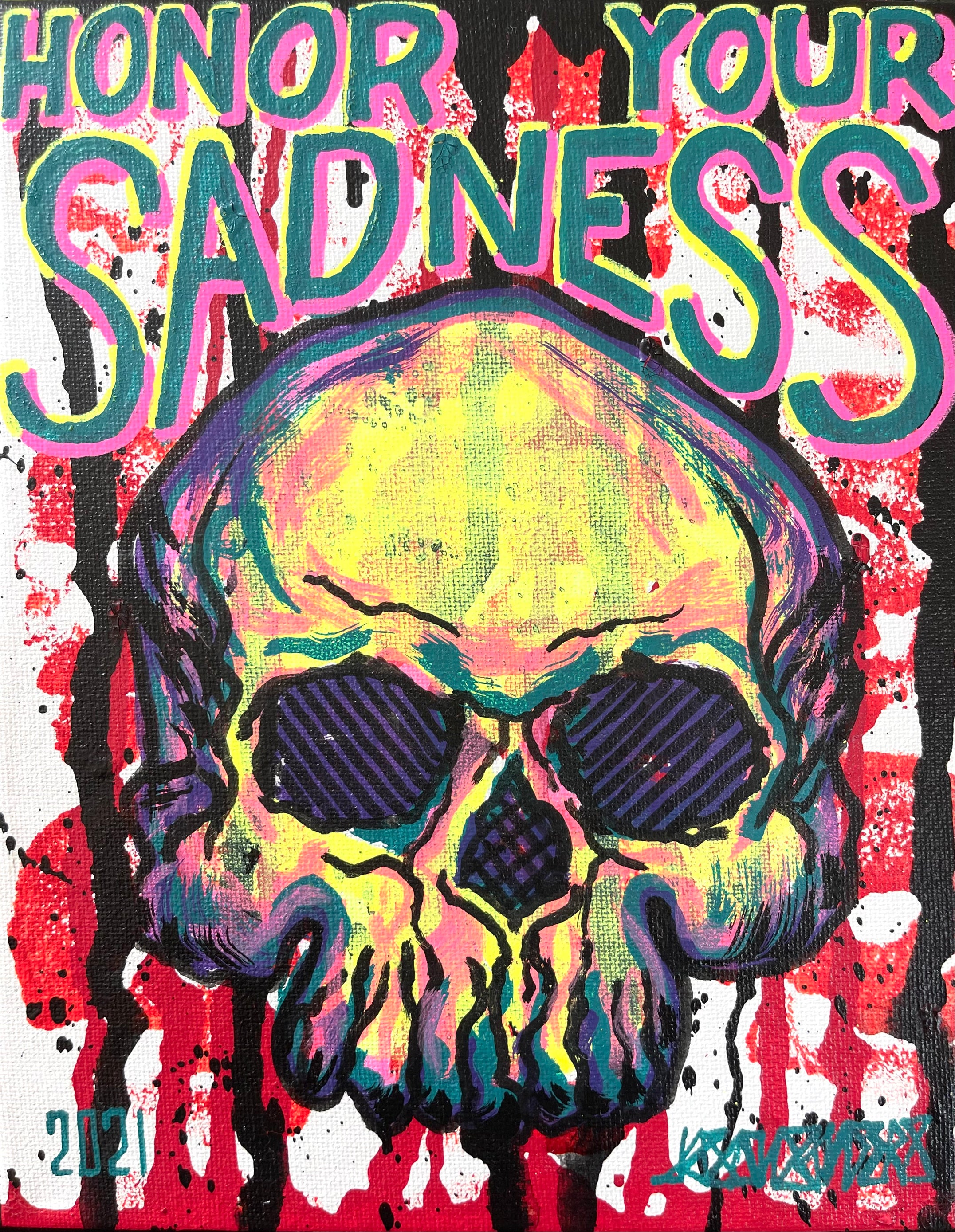 DrainedEye Skull #54: 'HONOR YOUR SADNESS'