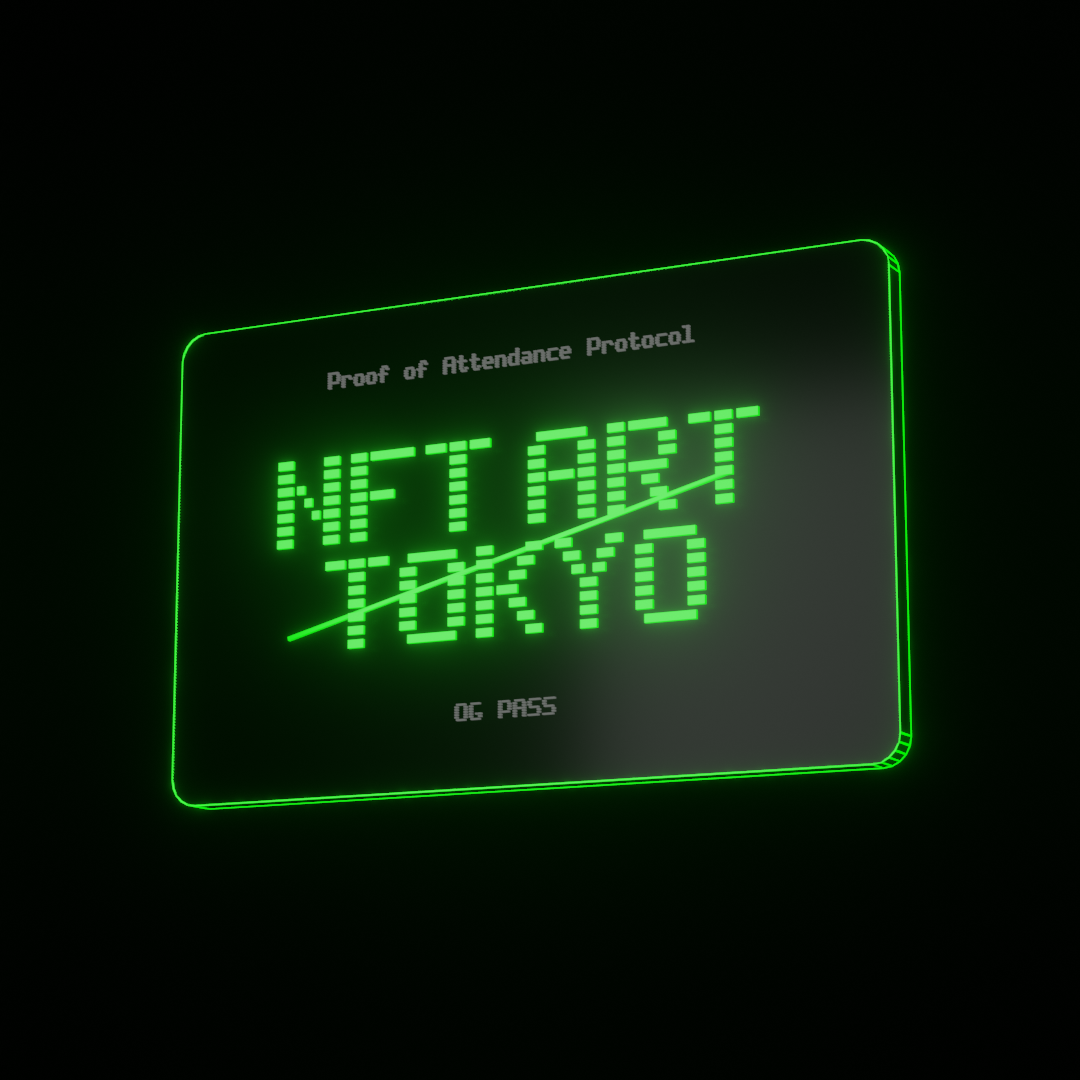 NFT ART TOKYO OG PASS #150