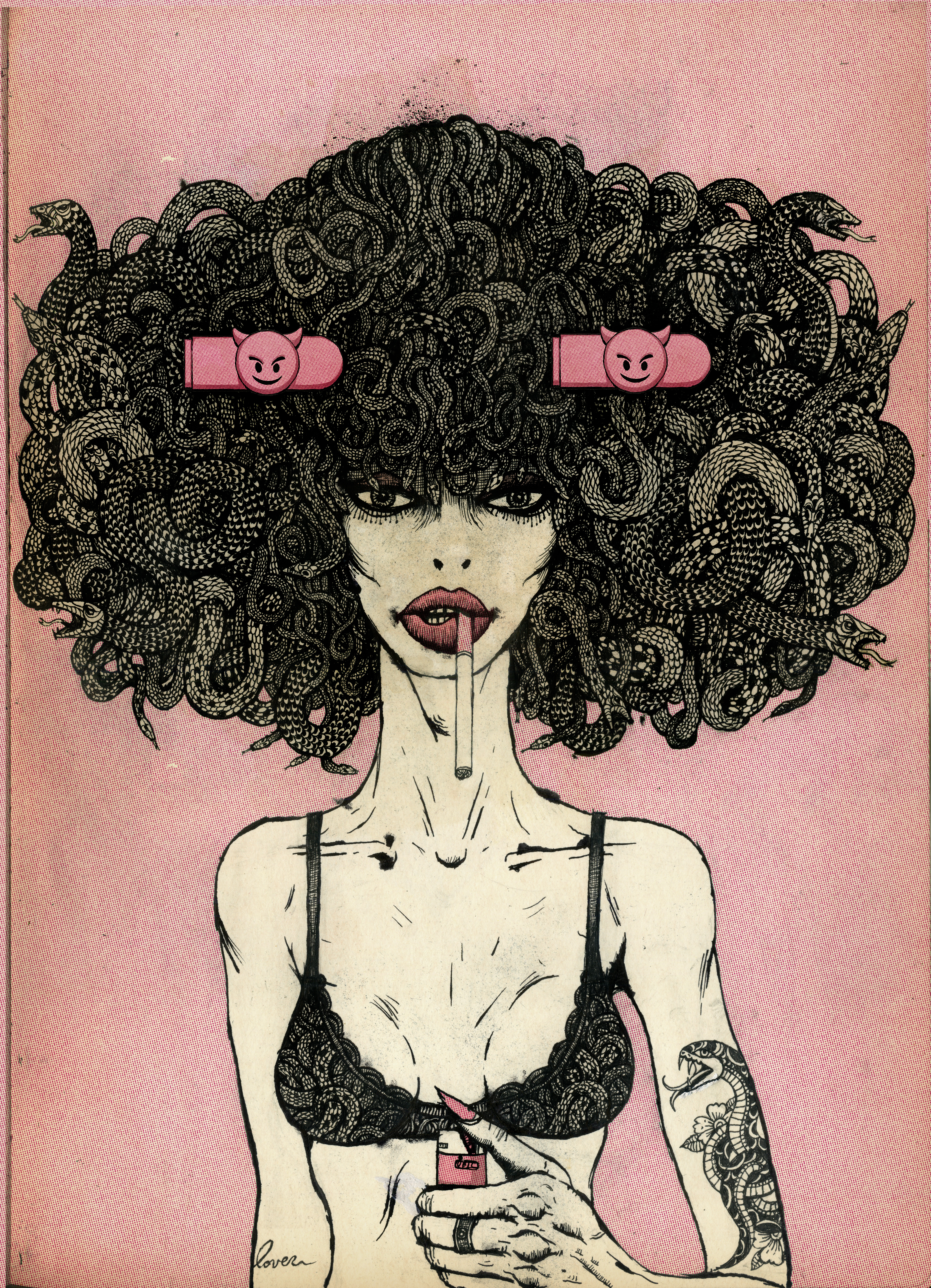 Gorgon with Bic.