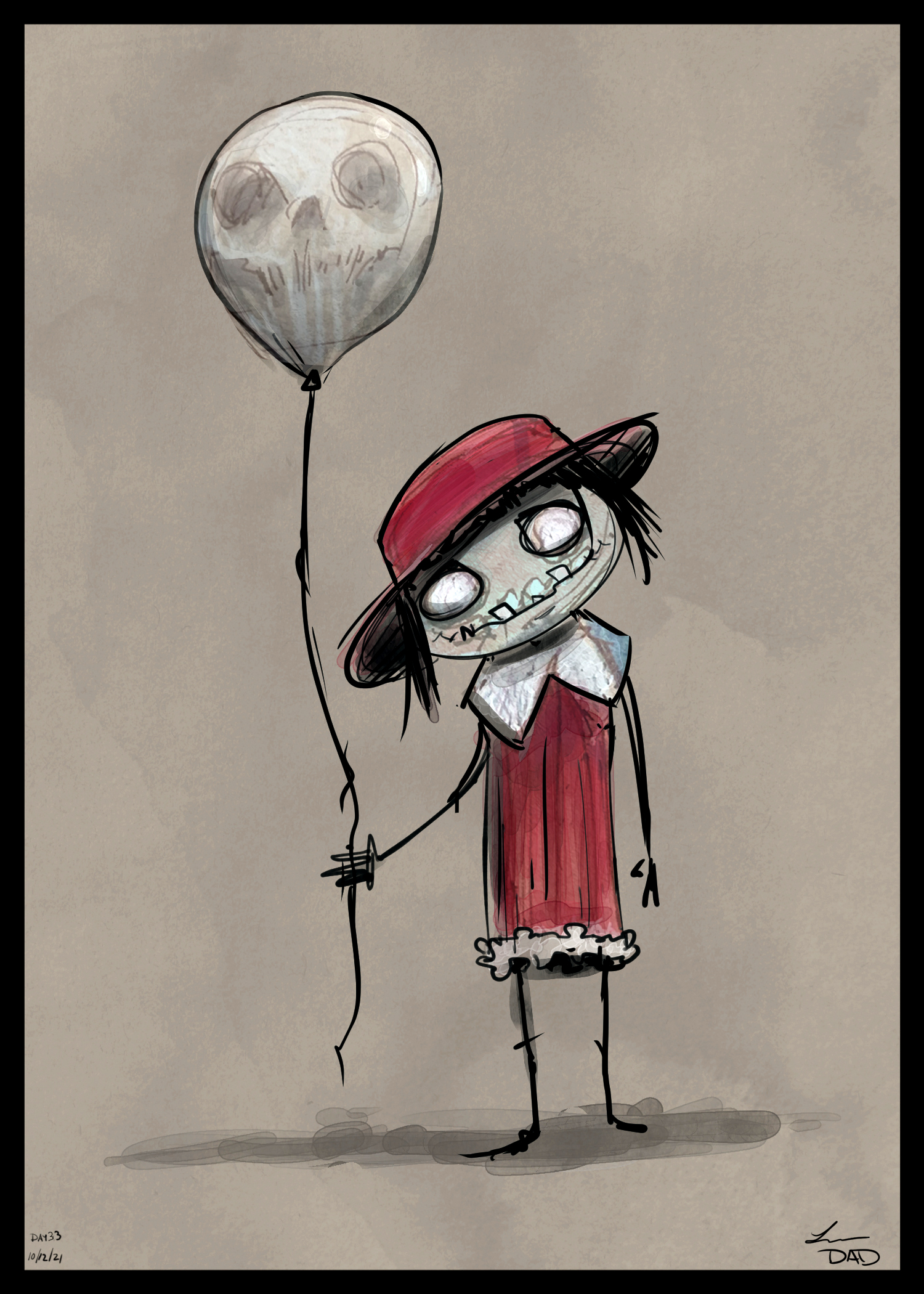 Creepy Girl -Day 33 10/12/21 