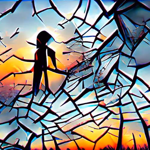 I have felt like a mirror of broken glass – moments of understanding never to mend, shattering every