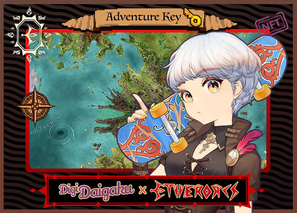 DigiDaigaku #437 - Oaklyn | EtherOrcs Adventure Key (DigiDaigaku Genesis)