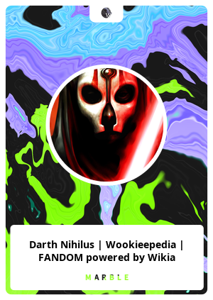 Darth Nihilus | Wookieepedia | FANDOM powered by Wikia