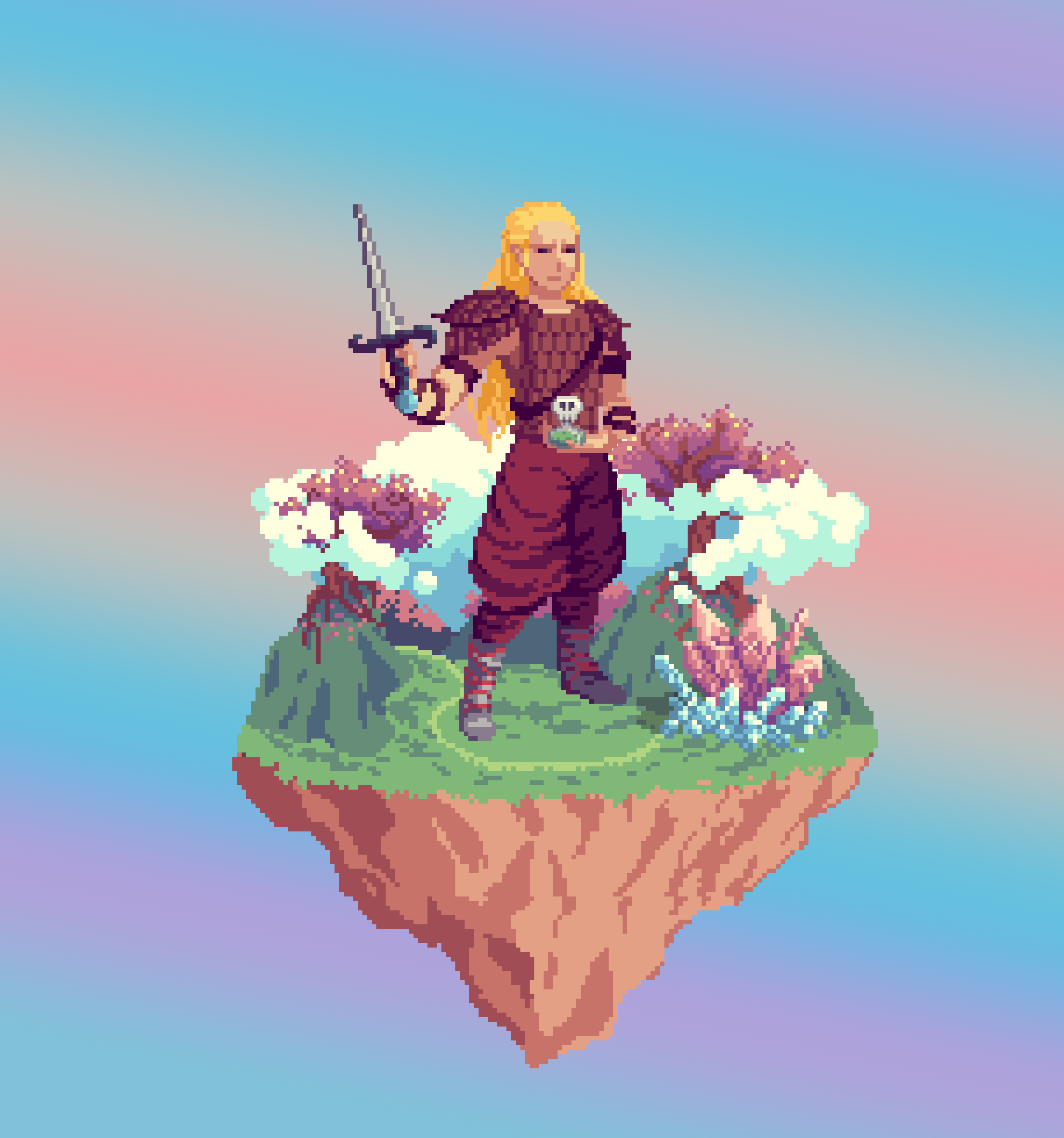 Sanddune Human Assassin Rogue Keeper of The Glade + Crystal