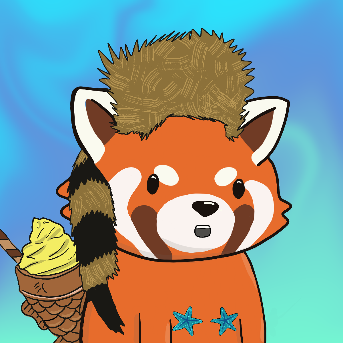 Okay Red Panda #7225