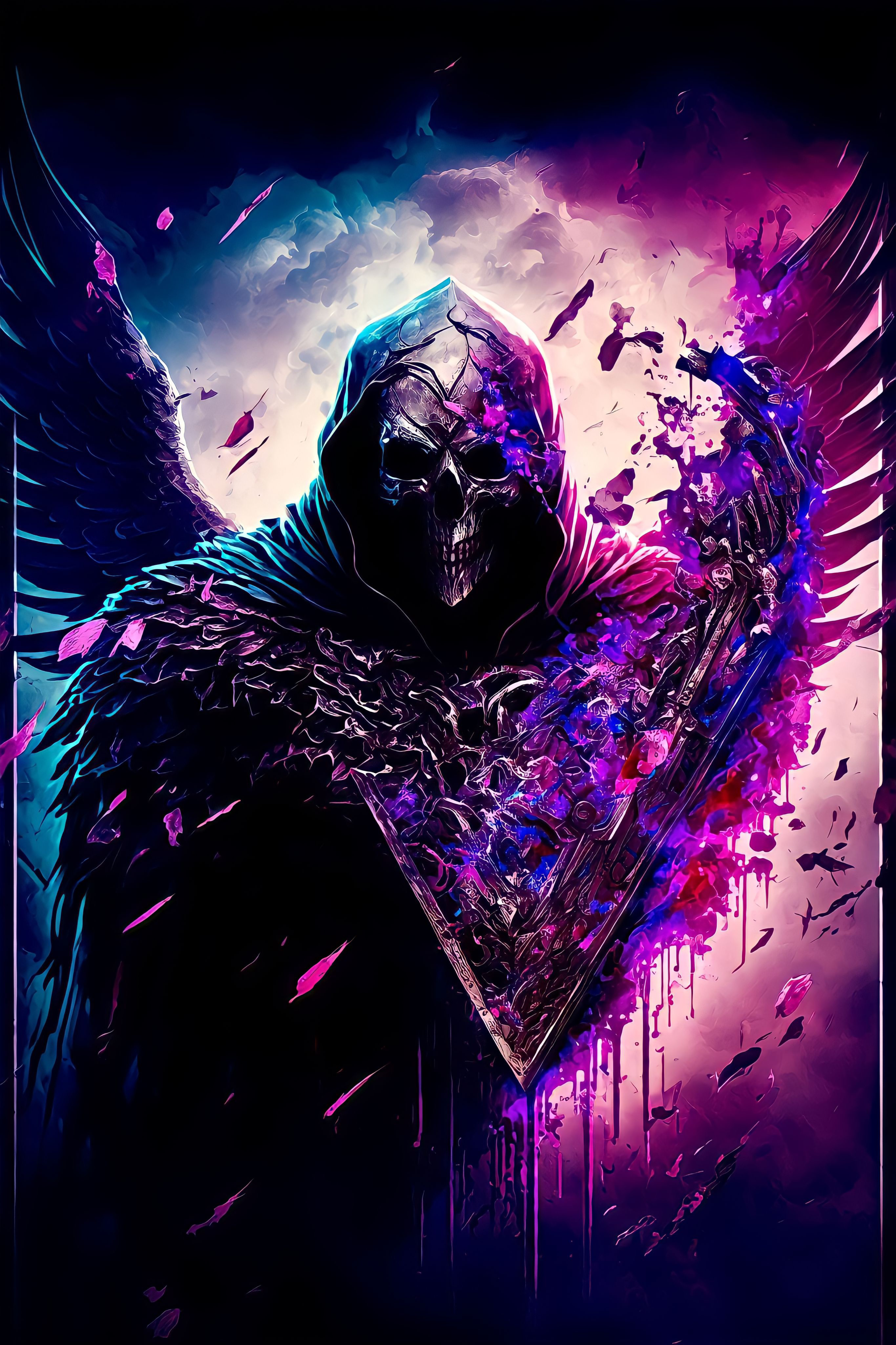 A Grim Look at an Angel
