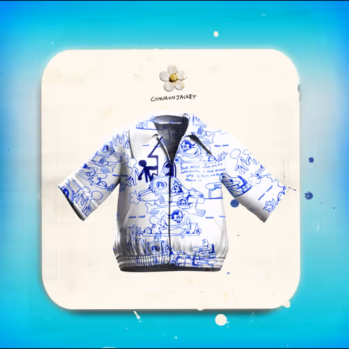 Busy Busy Street Collar Jacket