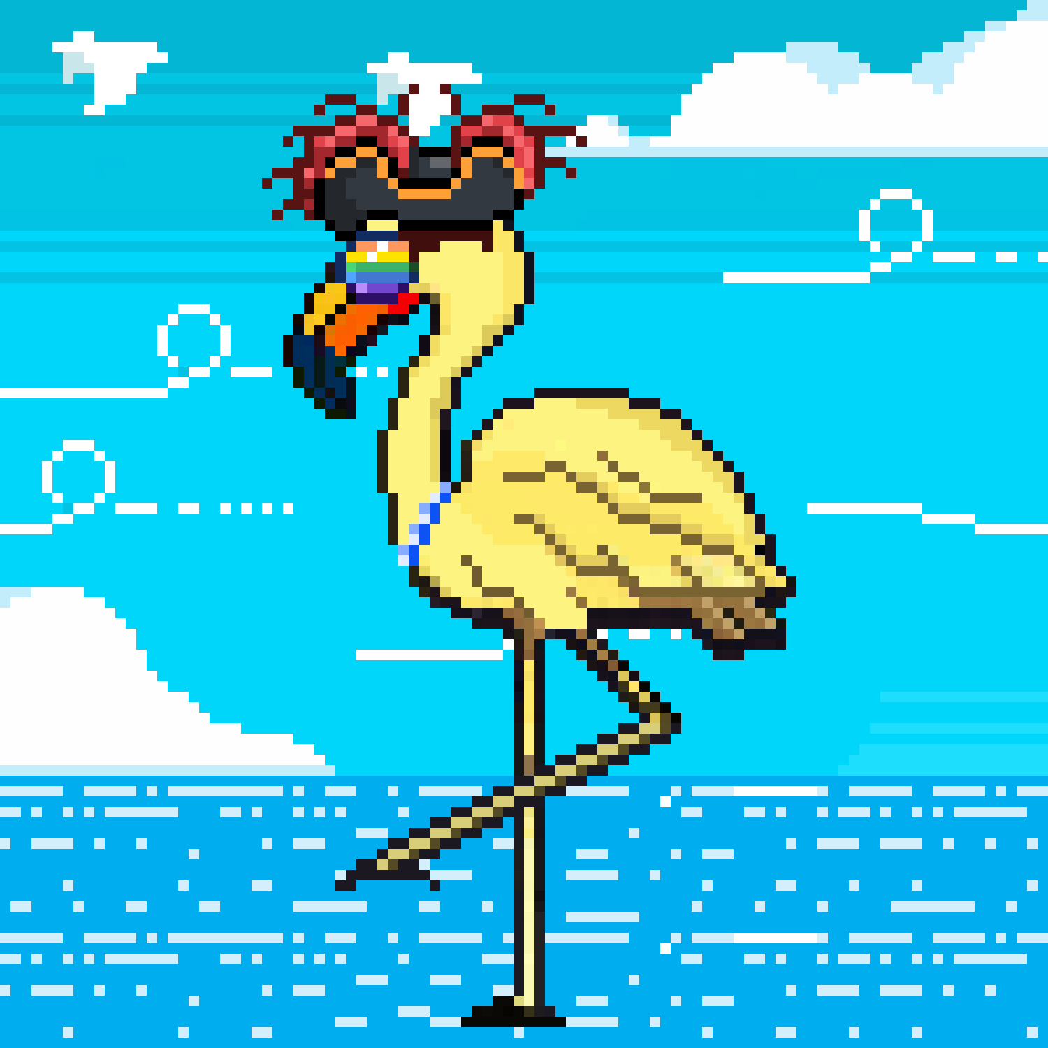 Klintmoor Crypto Flamingos #237