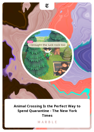 Animal Crossing Is the Perfect Way to Spend Quarantine - The New York Times