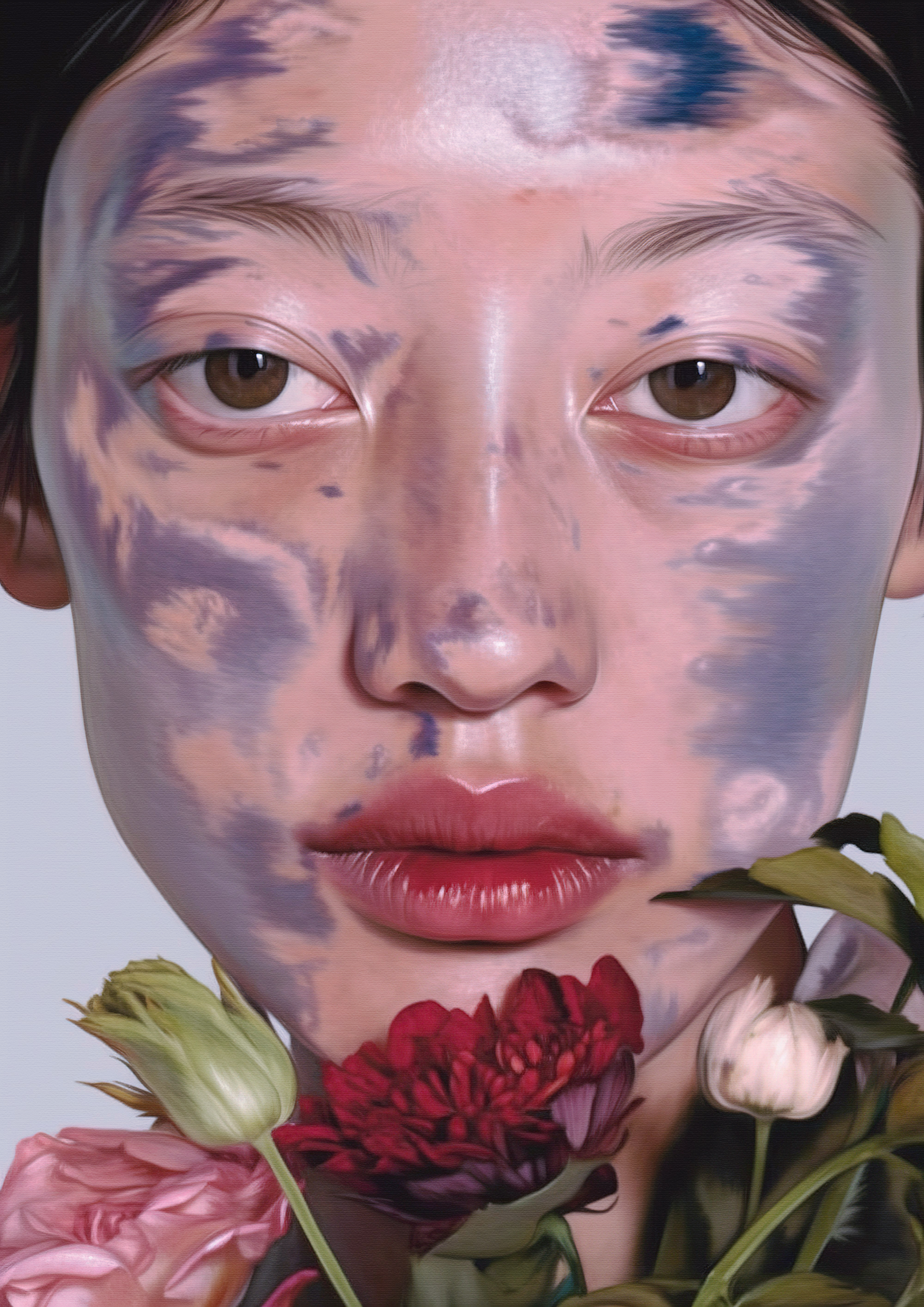 splattered by a periwinkle passion