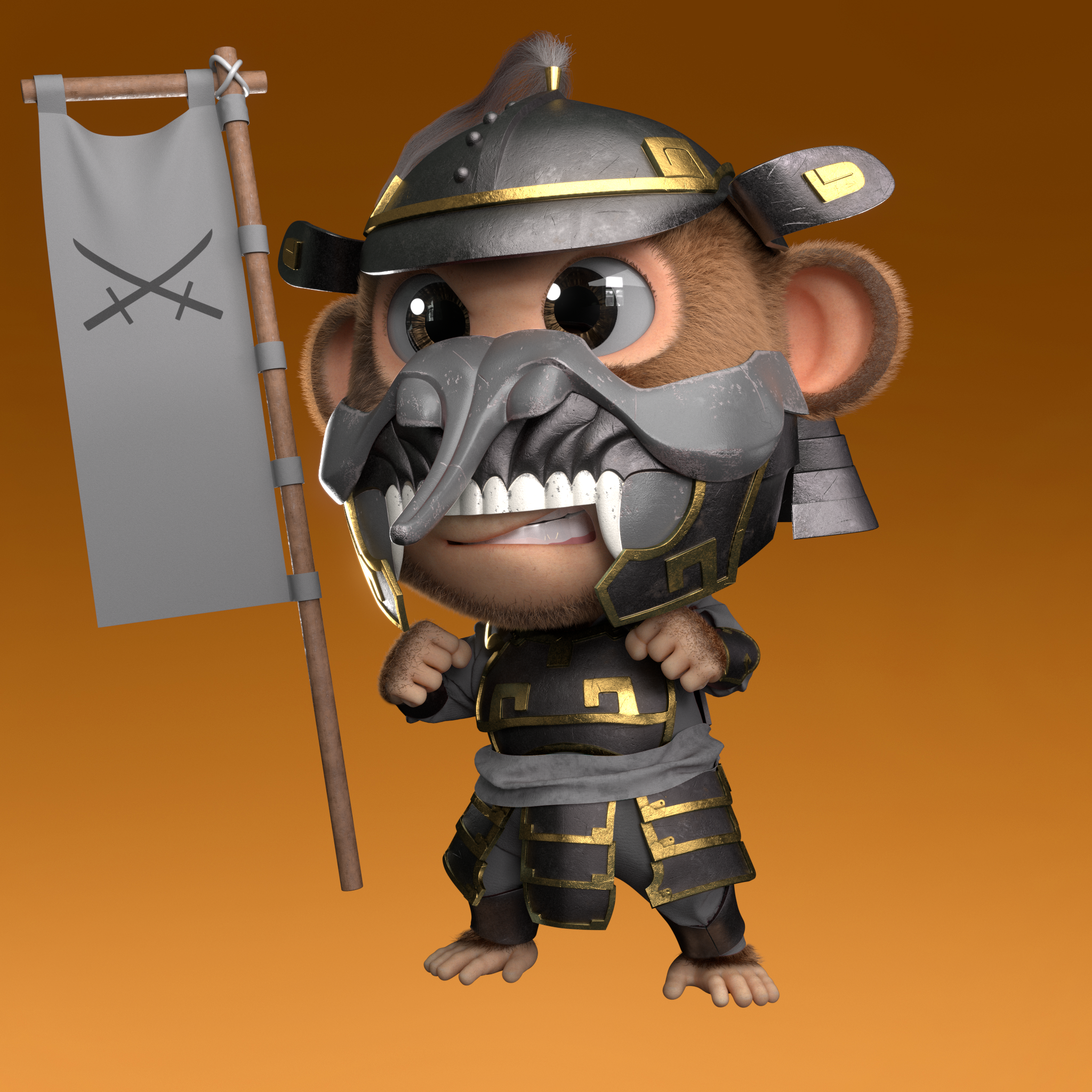 Samurai Bad Ape Kids 376