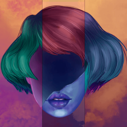 Girl and Background