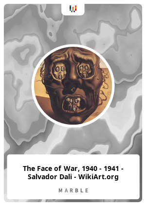 The Face of War, 1940 - 1941 - Salvador Dali - WikiArt.org