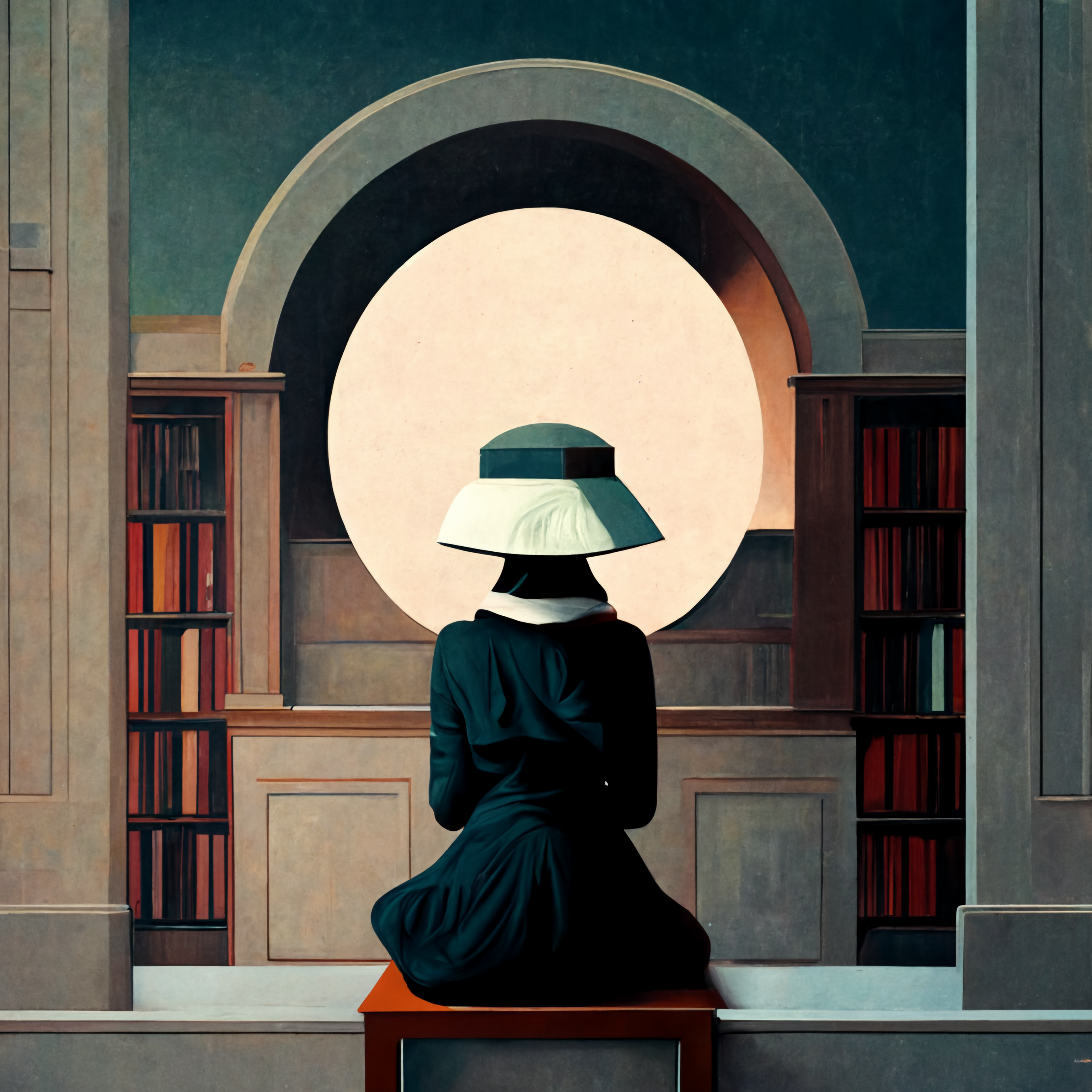 Girl in the Library