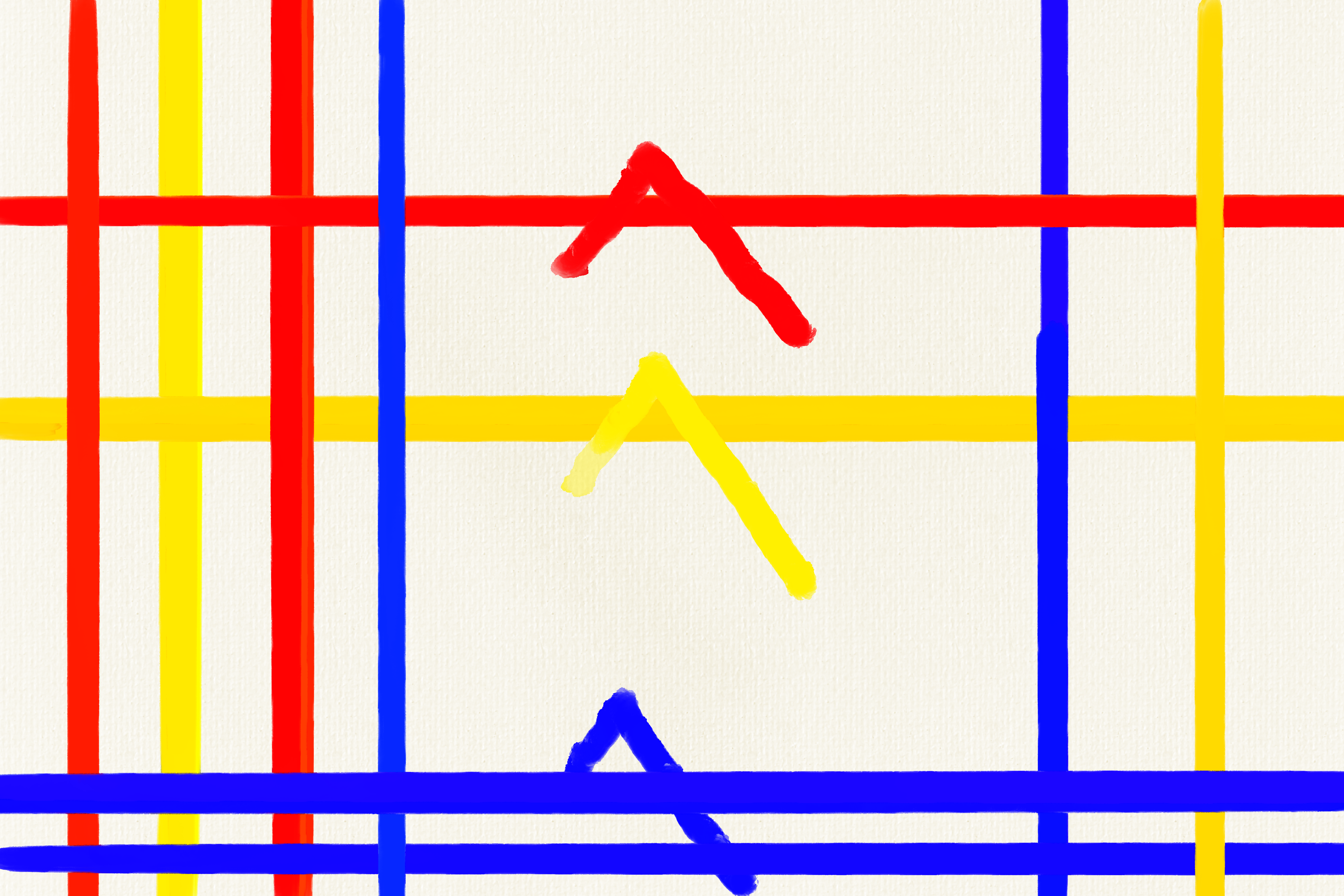 Mondrian Checks (Upside Down) #28/45