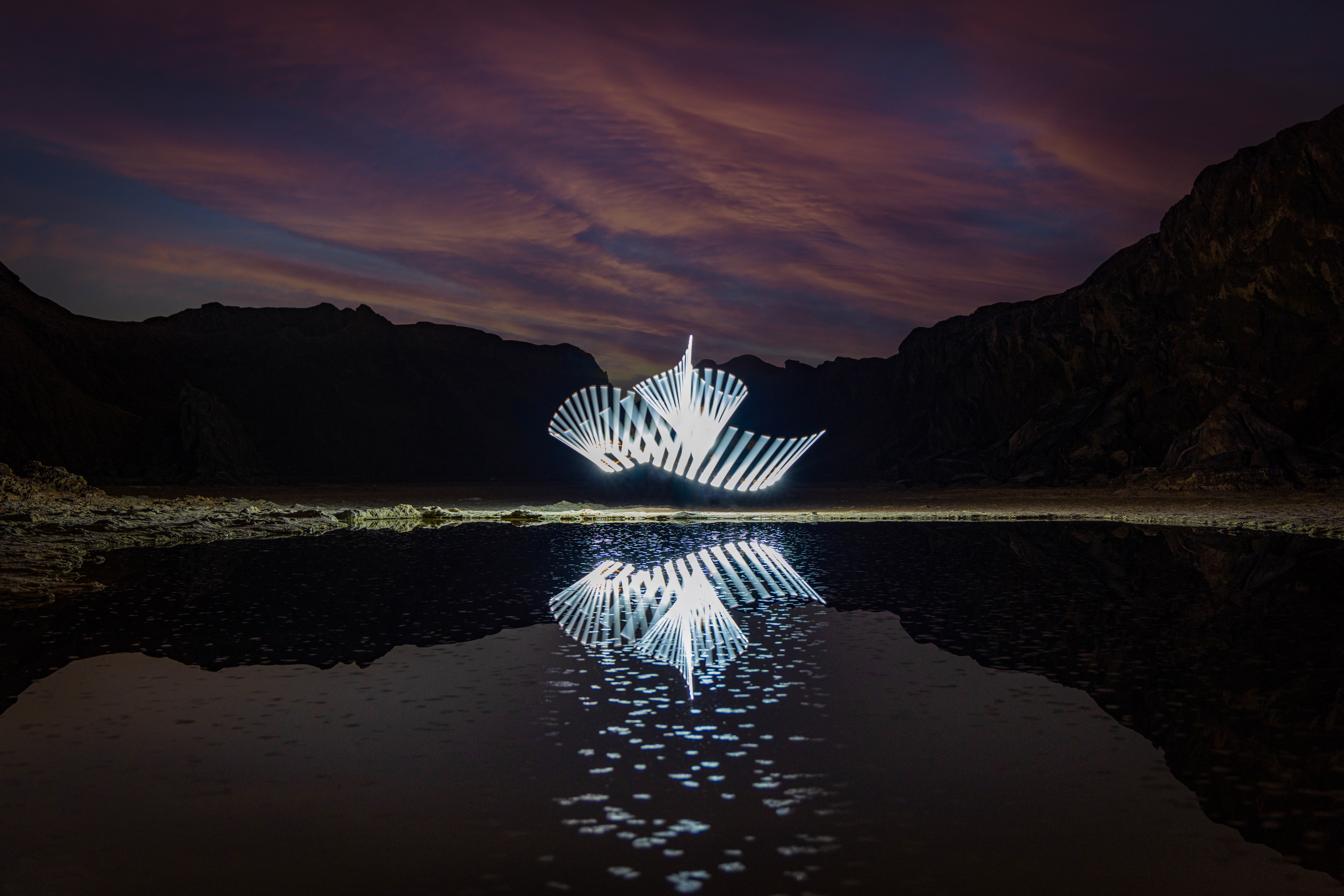 magical night in the lake