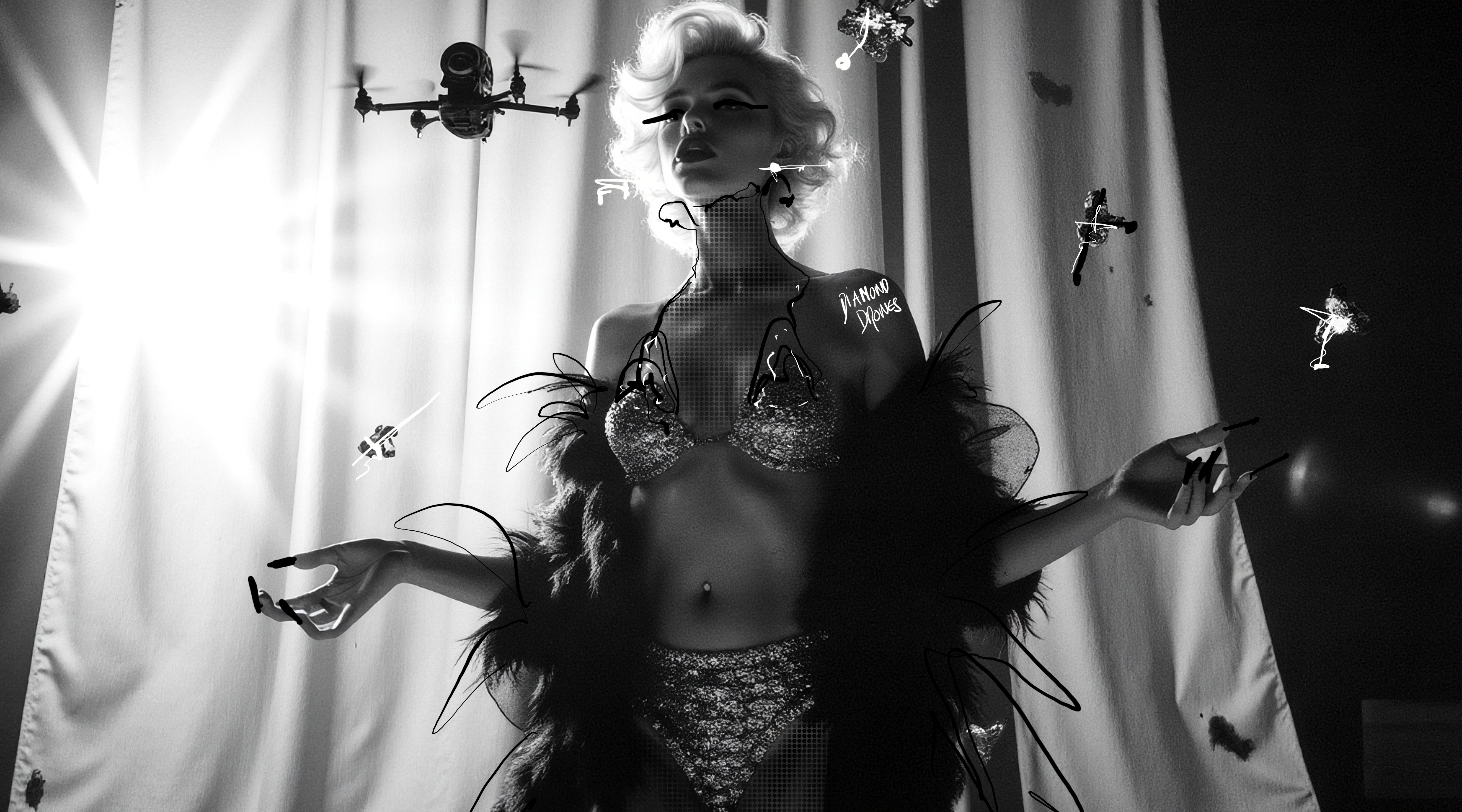 Drone Blonde #12 — Miss AL Simpson, Scottish cryptoartist