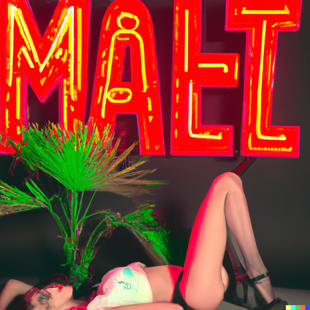 MISS AL SIMPSON X DALL-E 2 - LOST MOTEL 51 — Miss AL Simpson, Scottish cryptoartist
