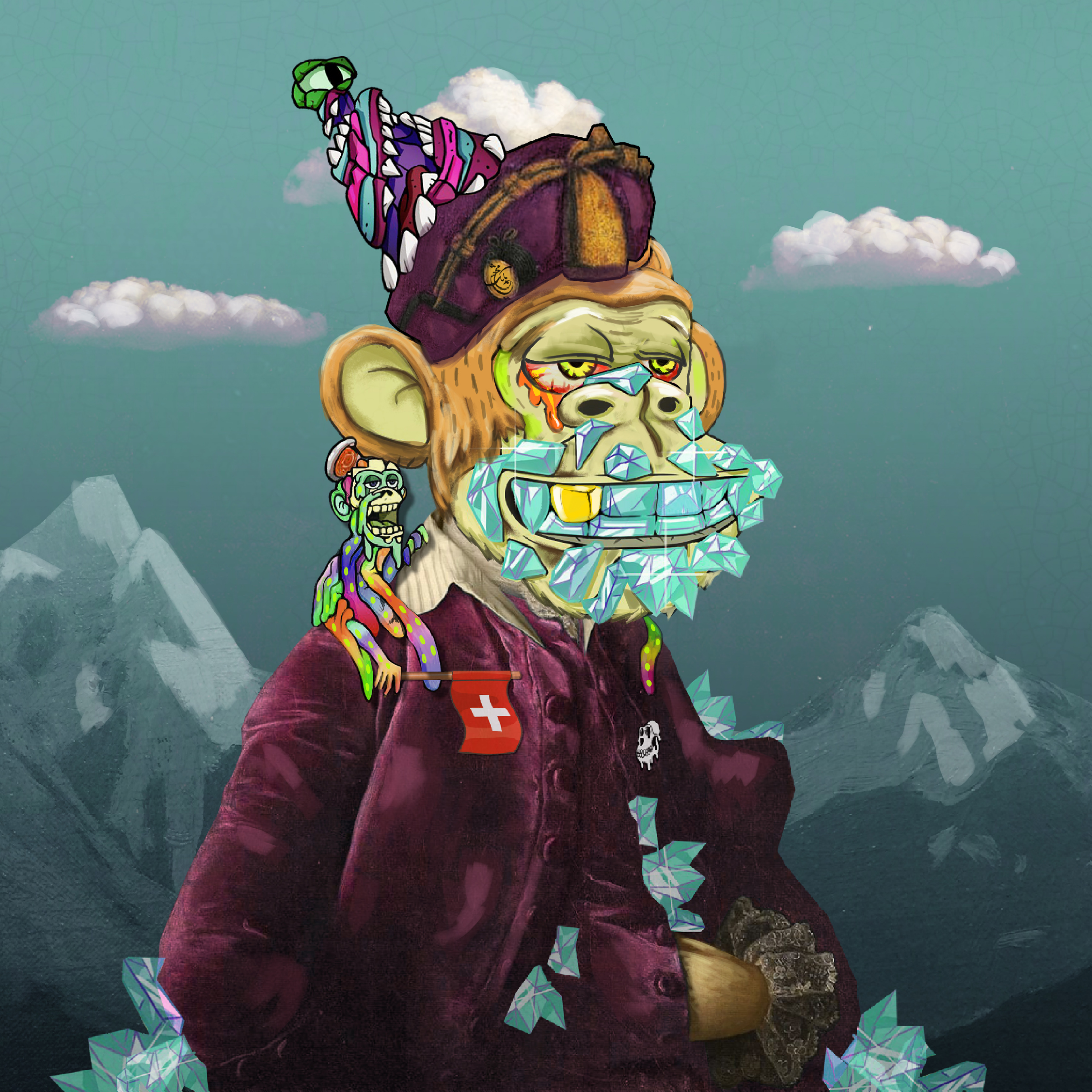Mutant Ape #4518 the Swiss Explorer
