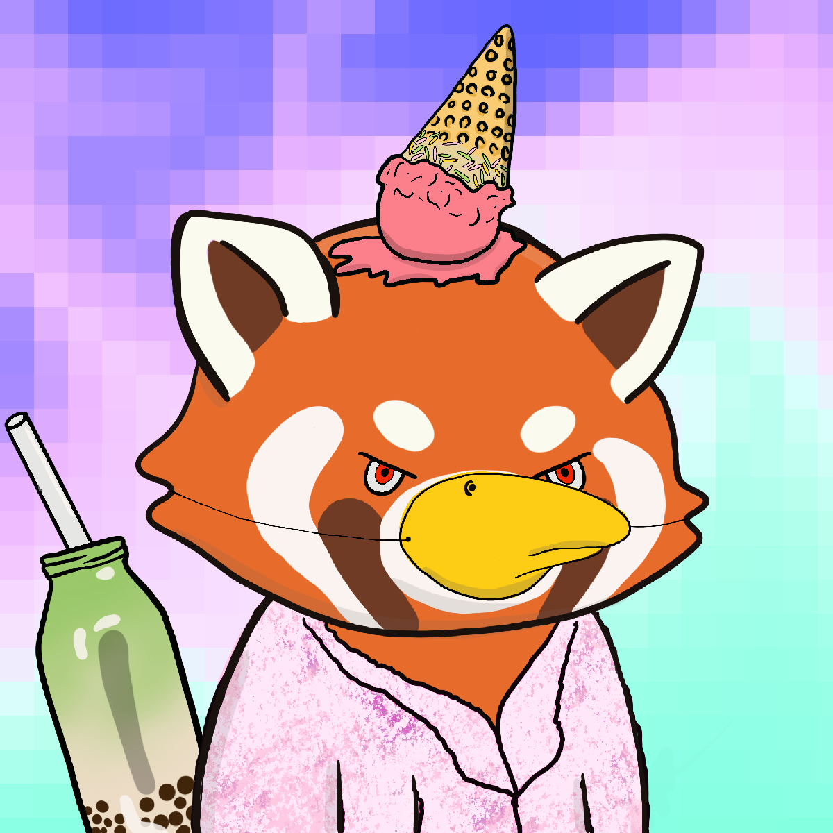 Okay Red Panda #7493