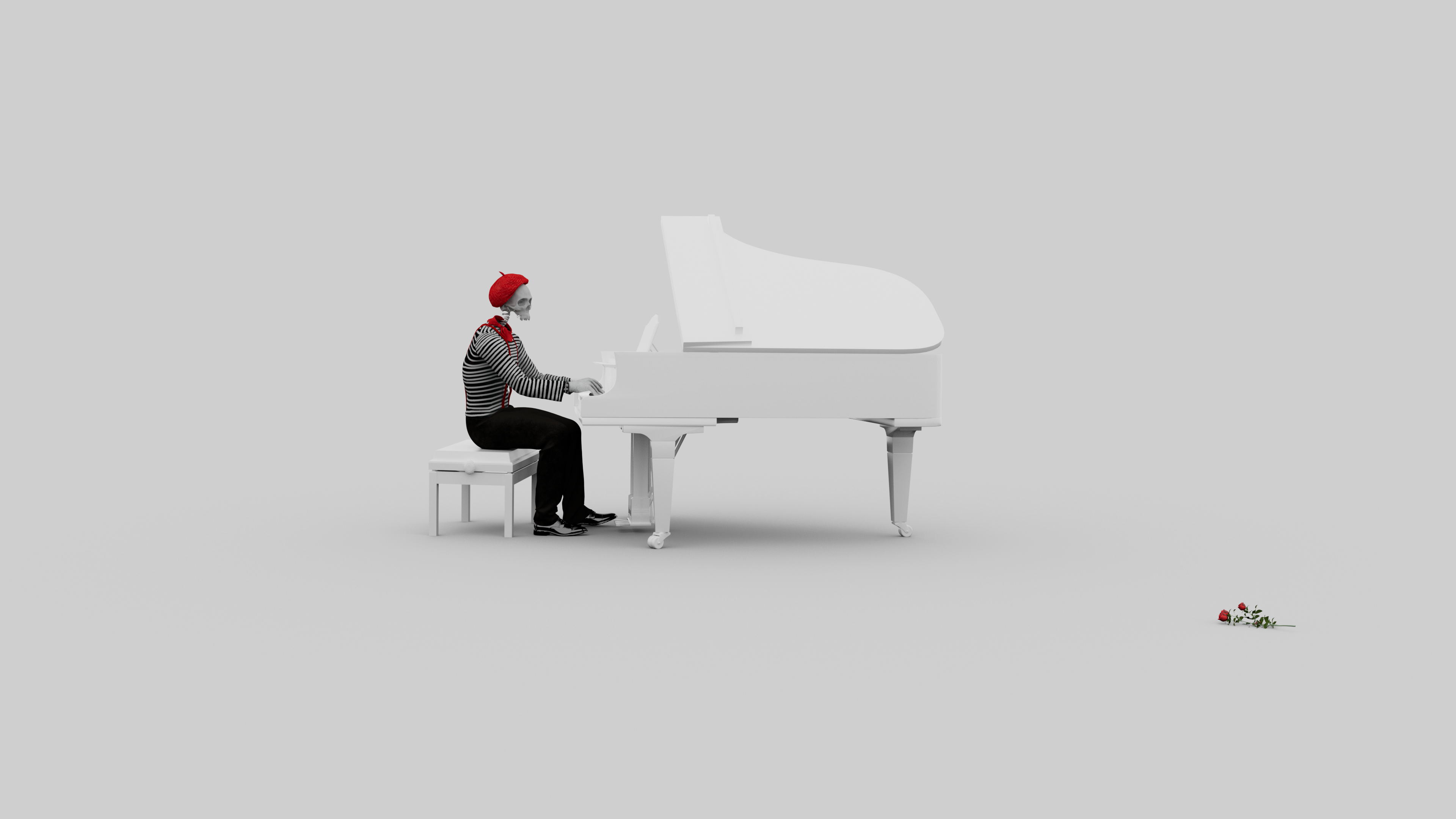 There is no piano