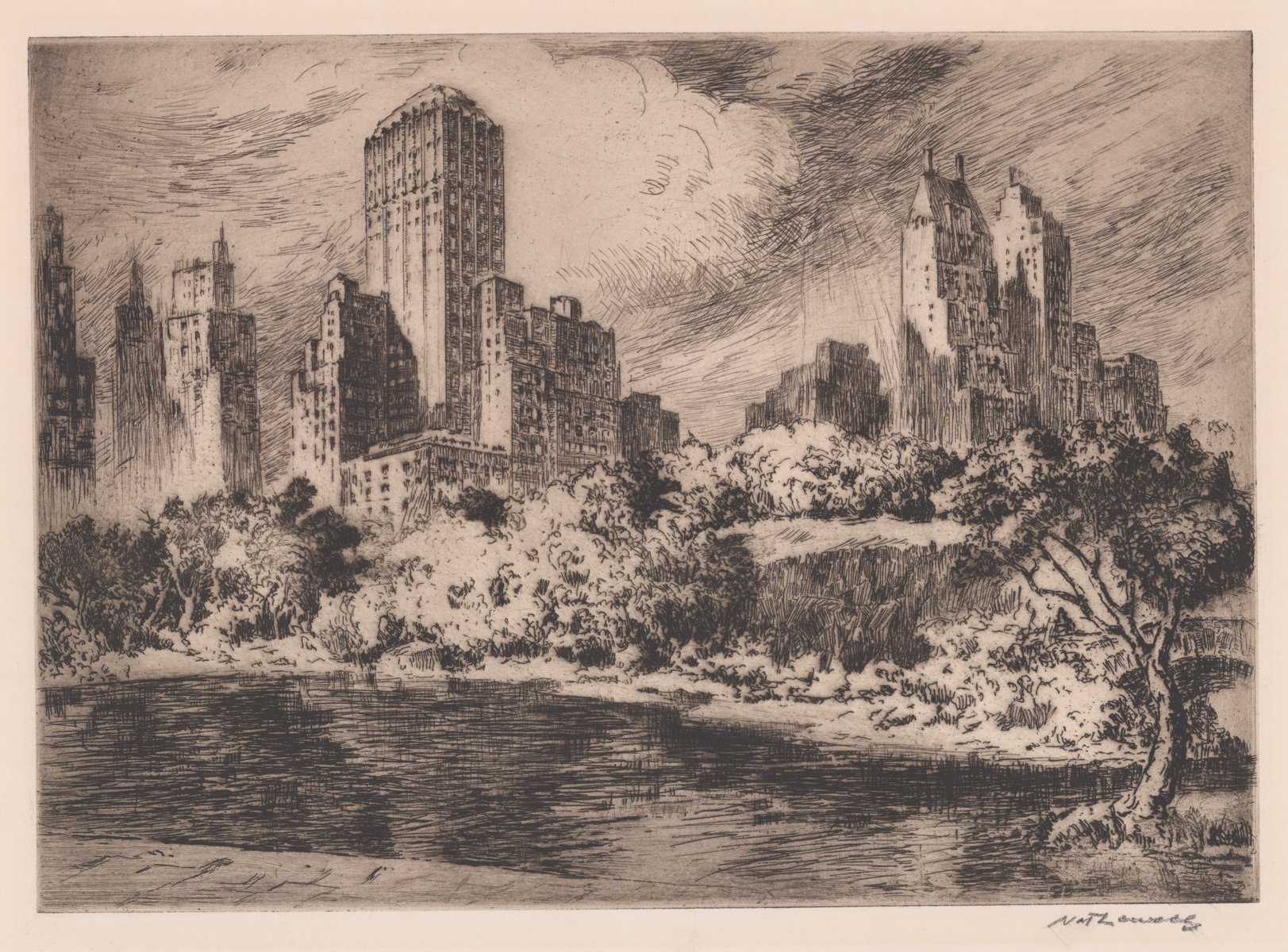 Nat Lowell Etching