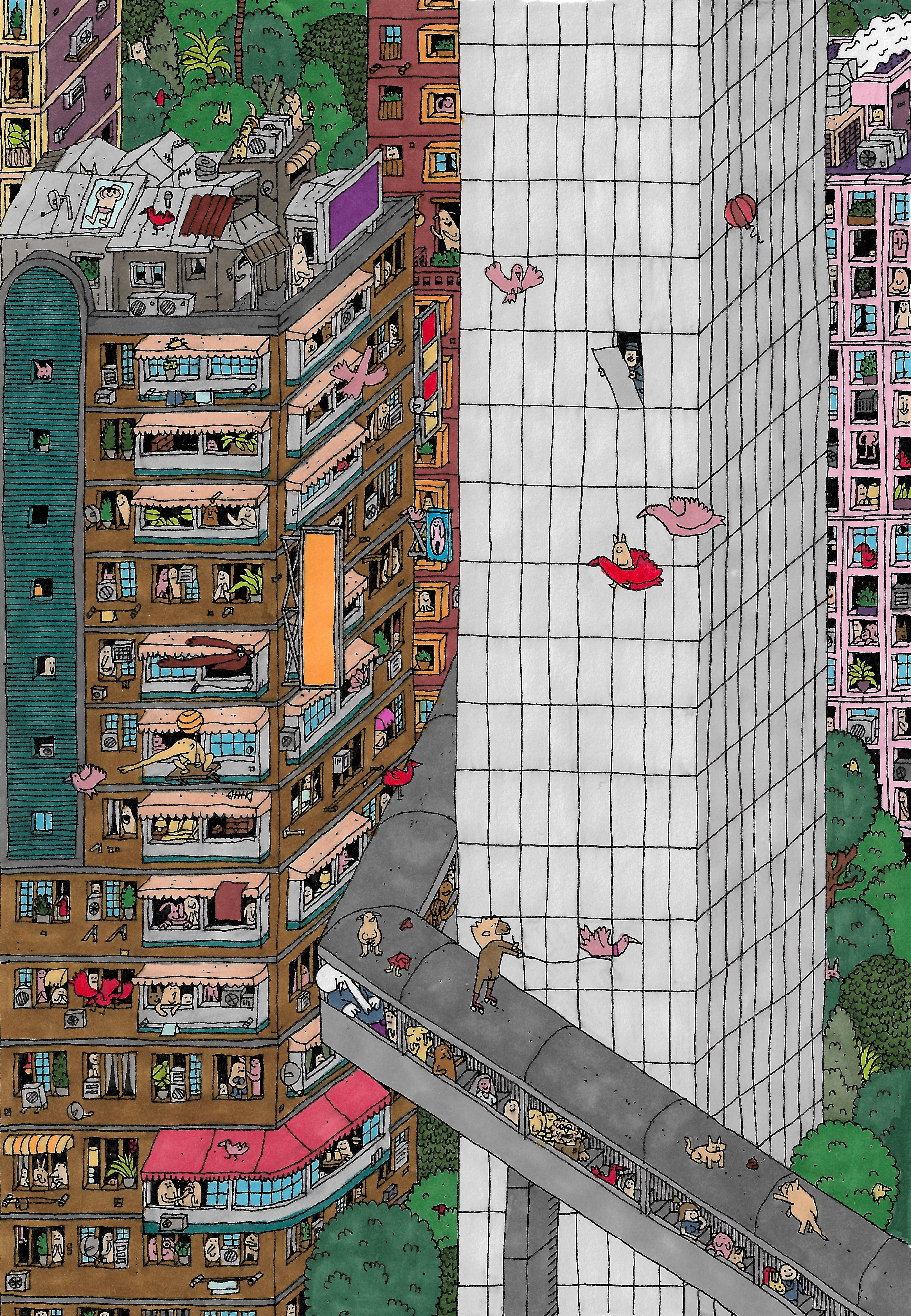 Mid Level Escalator